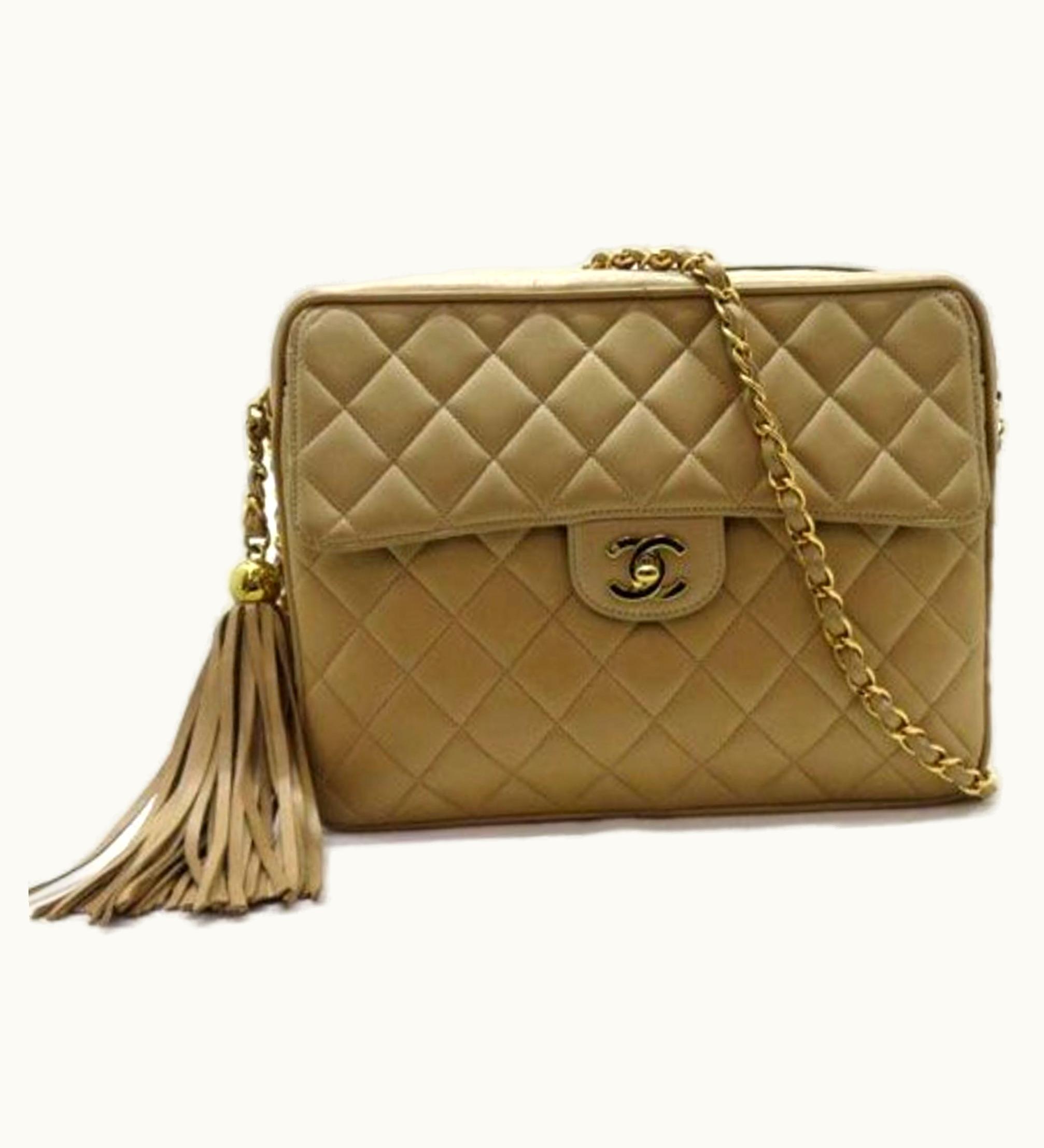 Chanel Chanel Matrasse With Coco Mark Chain Shoulder Bag Lambskin