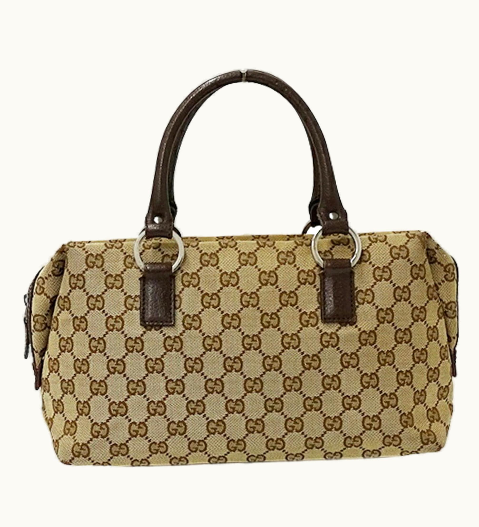 Gucci Gucci Bag Ladies Handbag GG Canvas Brown Beige 113009