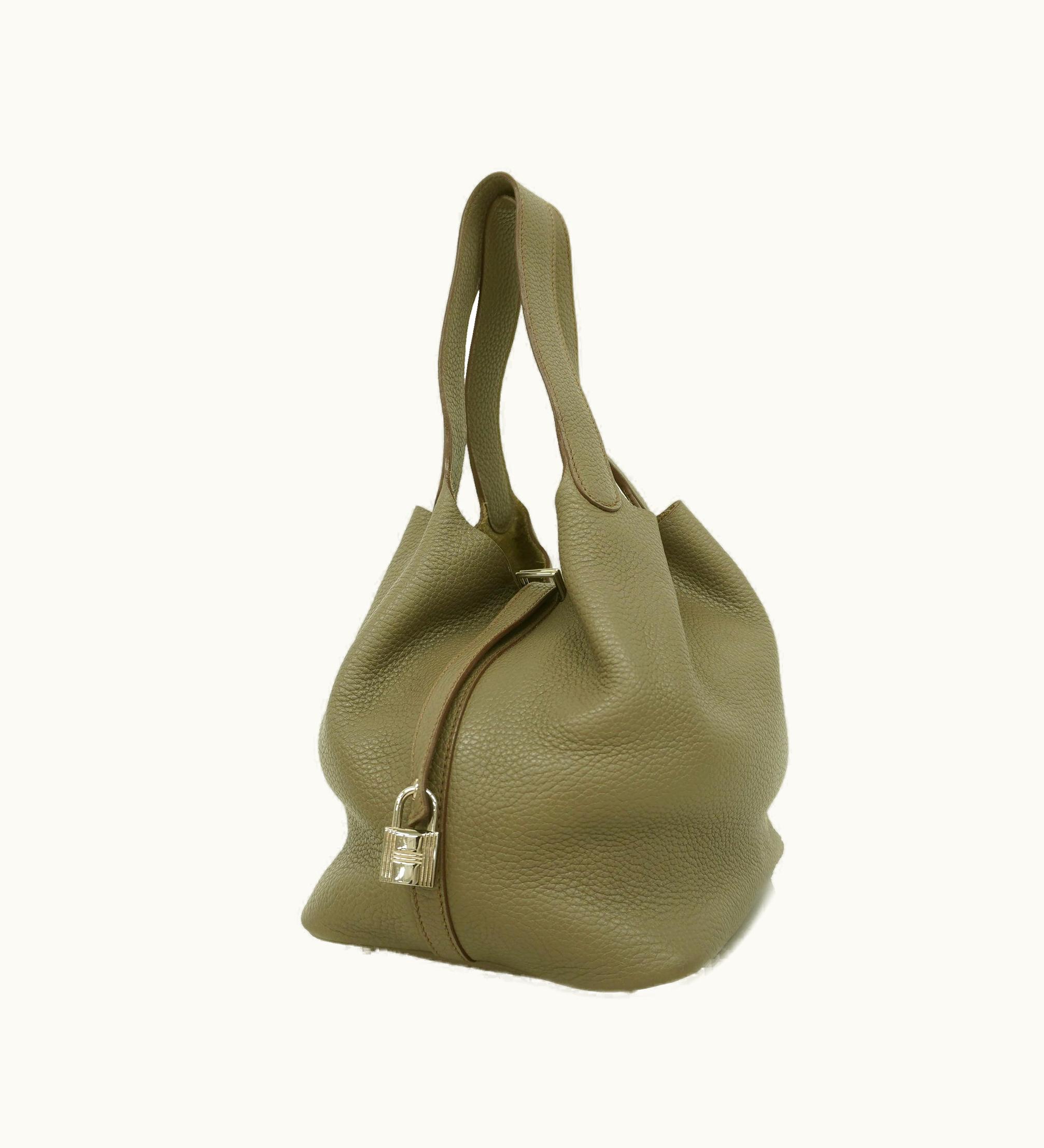 Hermès Hermès Picotin Picotin Lock MM P Engraved Women's Taurillon Clemence Leat