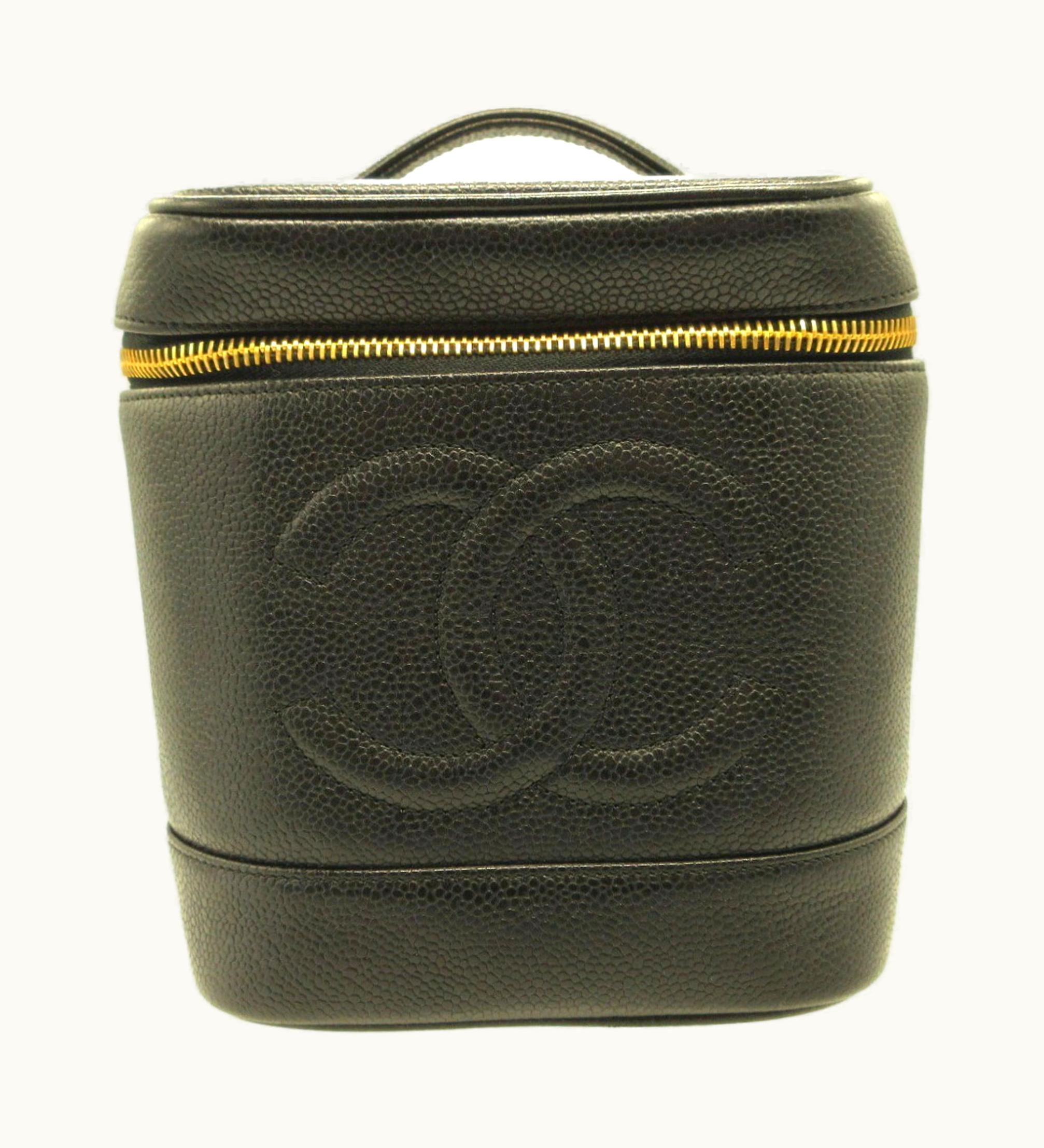 Chanel Chanel 4Th Series Caviar Skin Black Vanity Bag