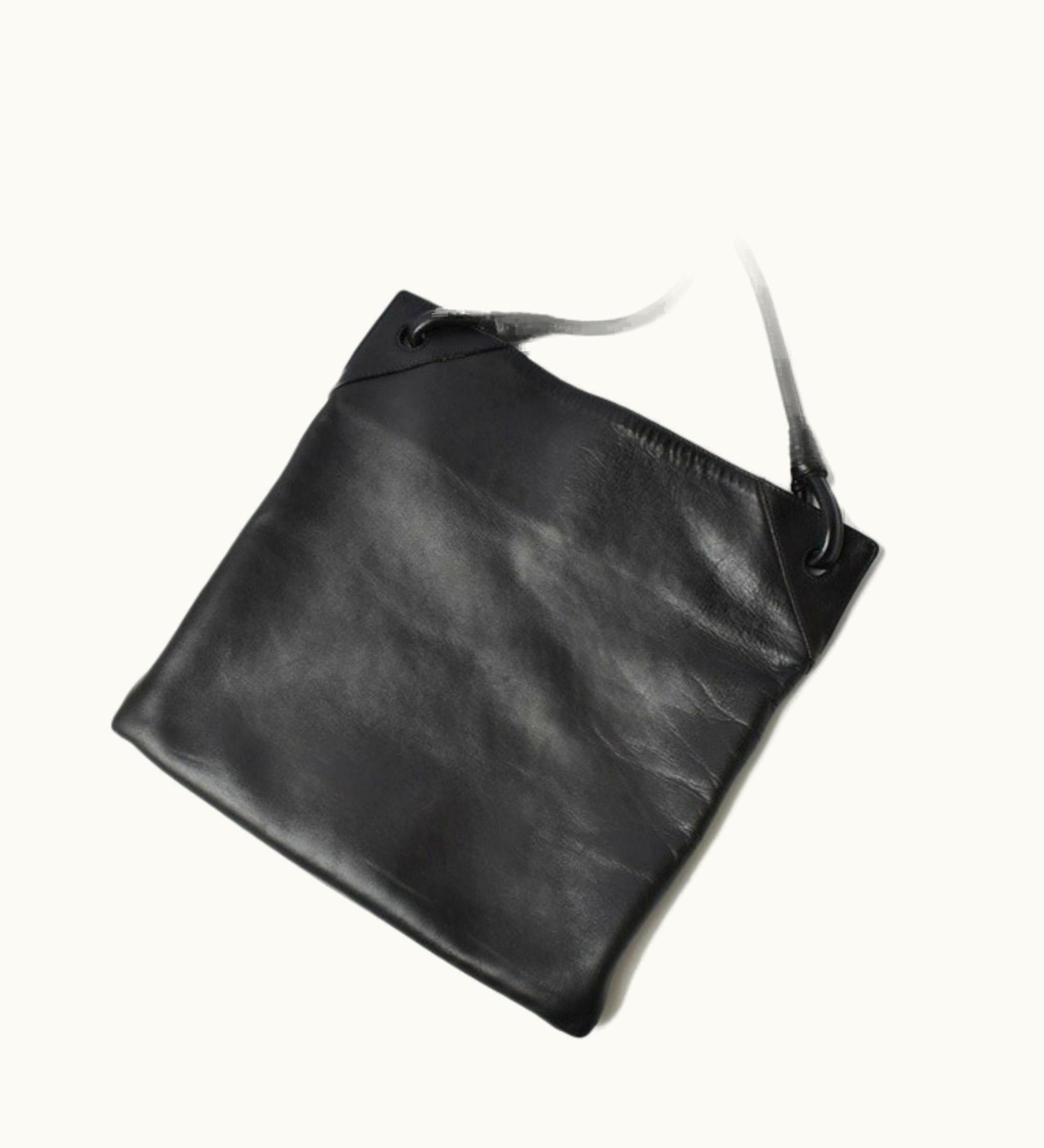 Bottega Veneta Bottega Veneta Shoulder Bag Messenger Men's Vintage Leather Black