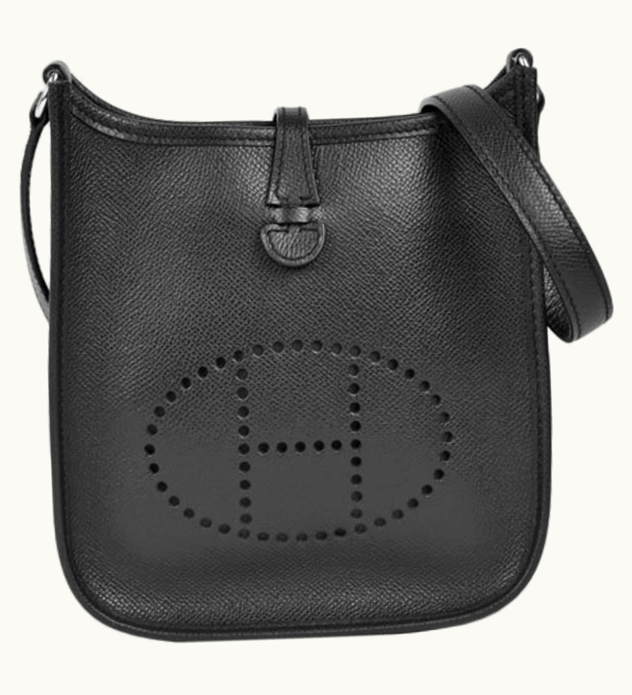 Hermès Hermès Evelyne 2 Tpm Shoulder Bag Black Vaux Epsom ??? H Engraved (Made In 2004) 038410Ck
