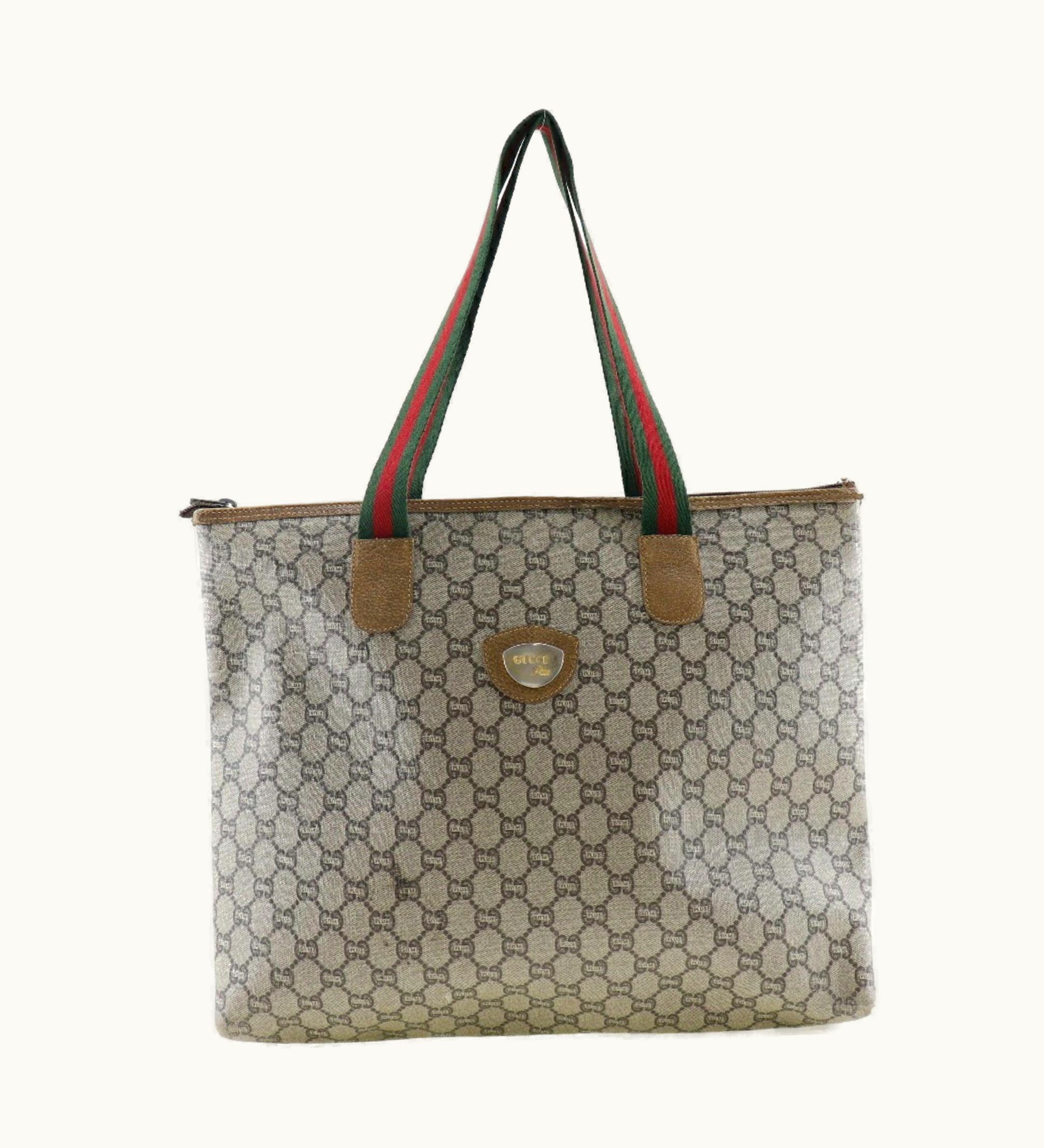 Gucci Gucci Tote Bag Sherry GG Plus Beige Ladies