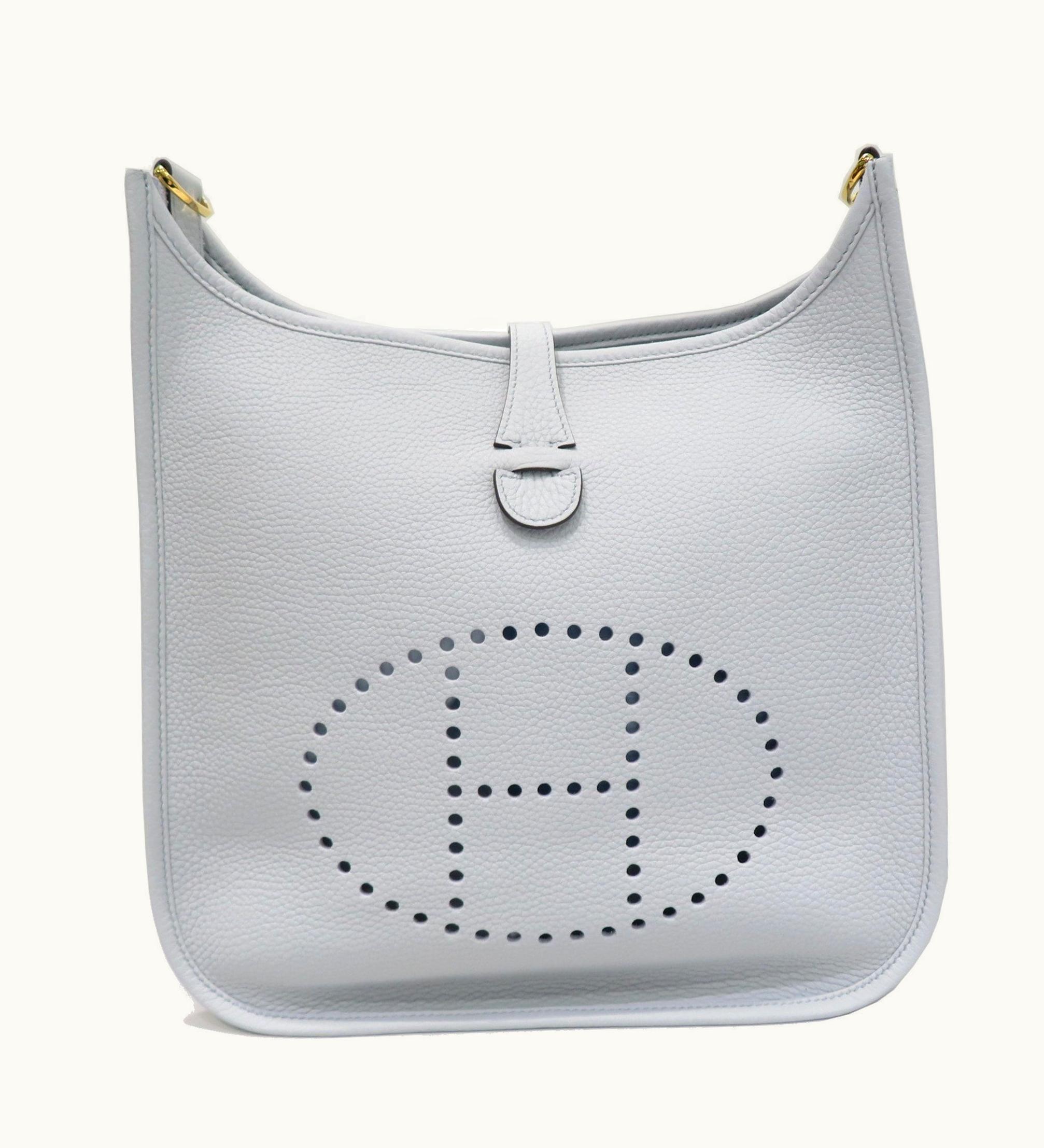 Hermès Hermès Evelyne PM Shoulder Bag Blue Pale G Hardware Taurillon B Engraved Ladies Men's