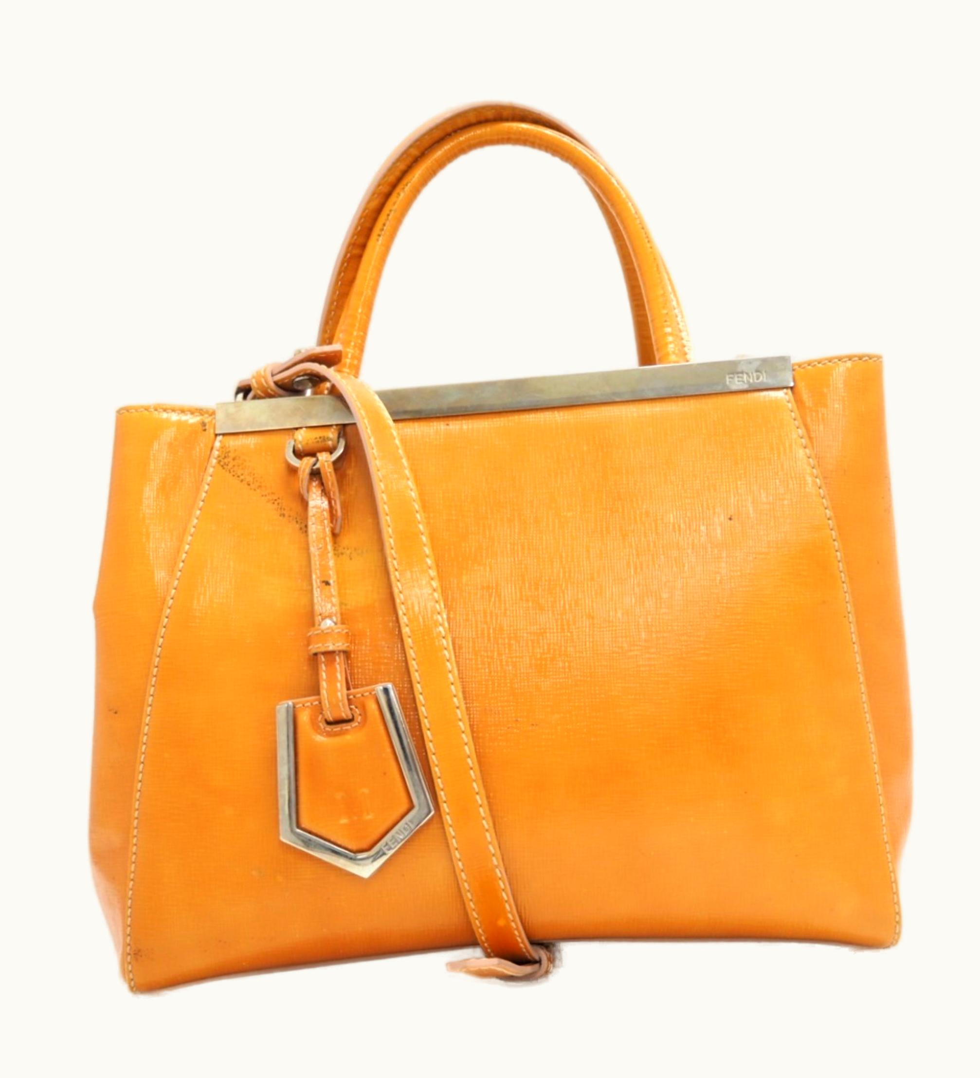 Fendi Fendi/ Titoujour 2Way Shoulder Bag Handbag Orange Ladies