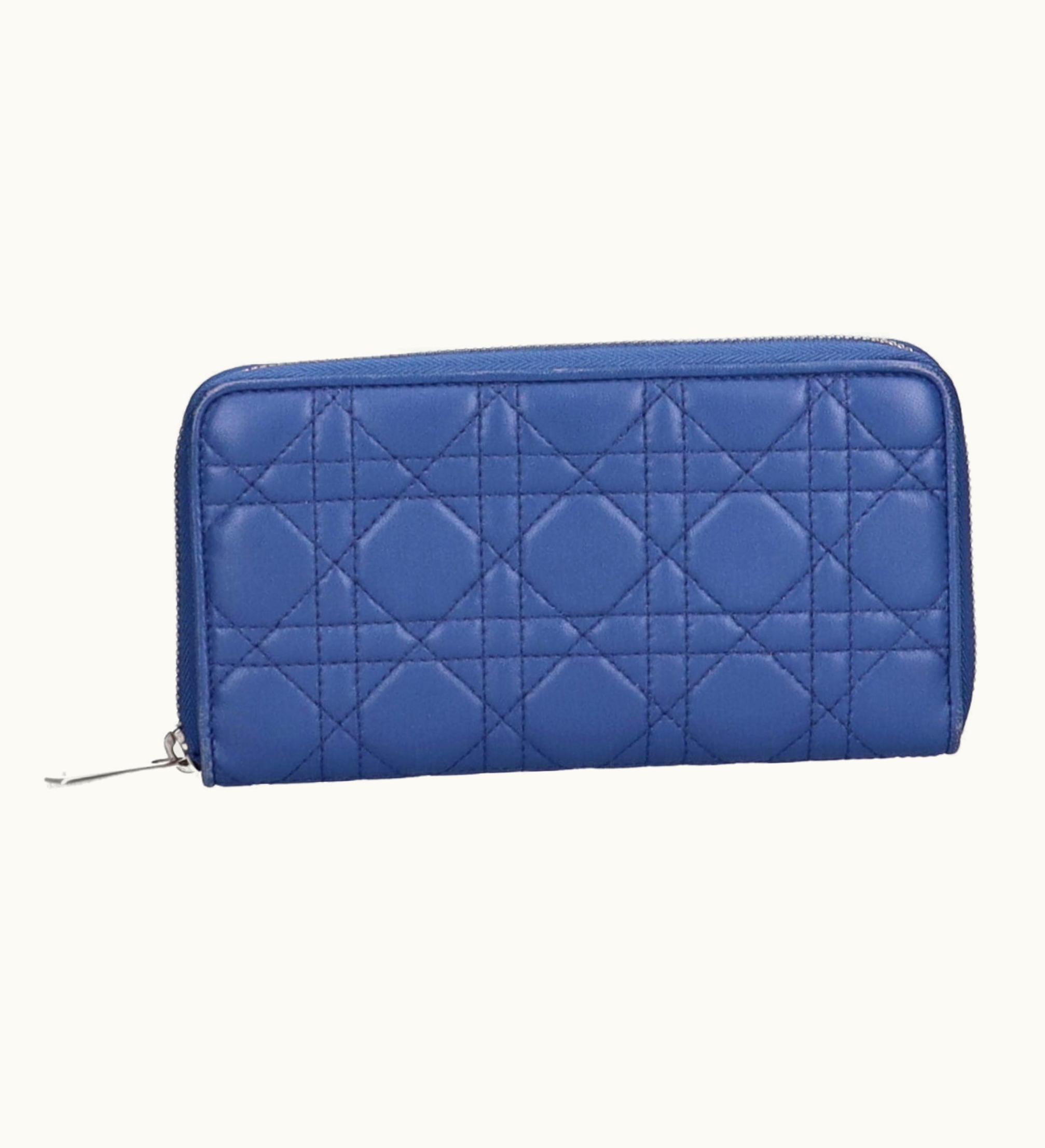 Dior Dior Christian Dior Voyageur Lady Long Wallet Lambskin Ladies