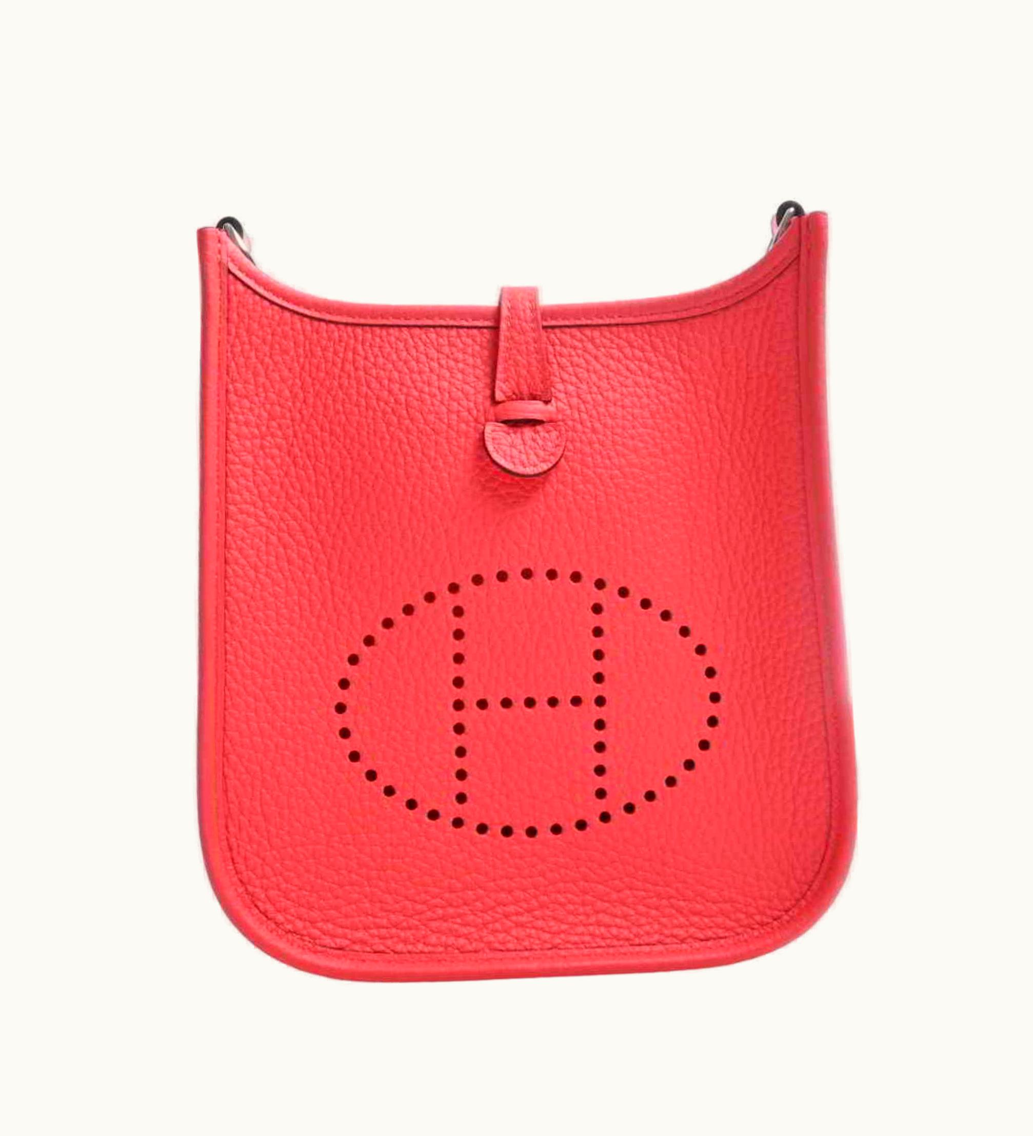 Hermès Hermès Taurillon Evelyne Tpm Shoulder Bag Pink Ladies