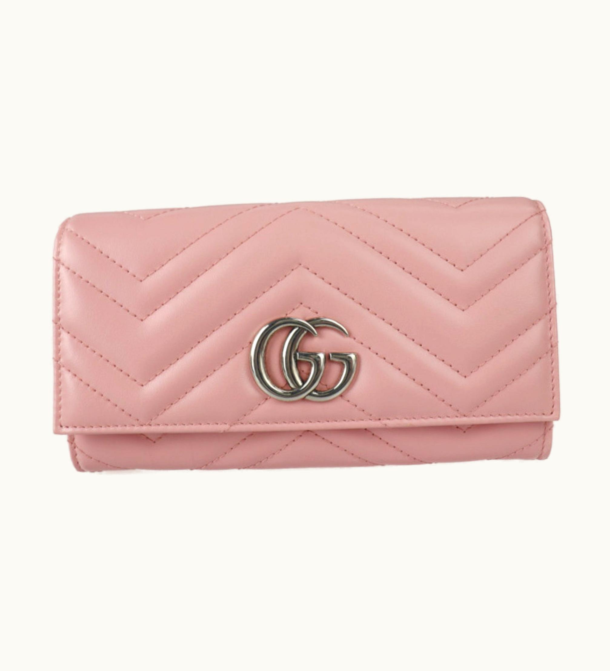 Gucci Gucci GG Marmont Continental Wallet Pink Unisex