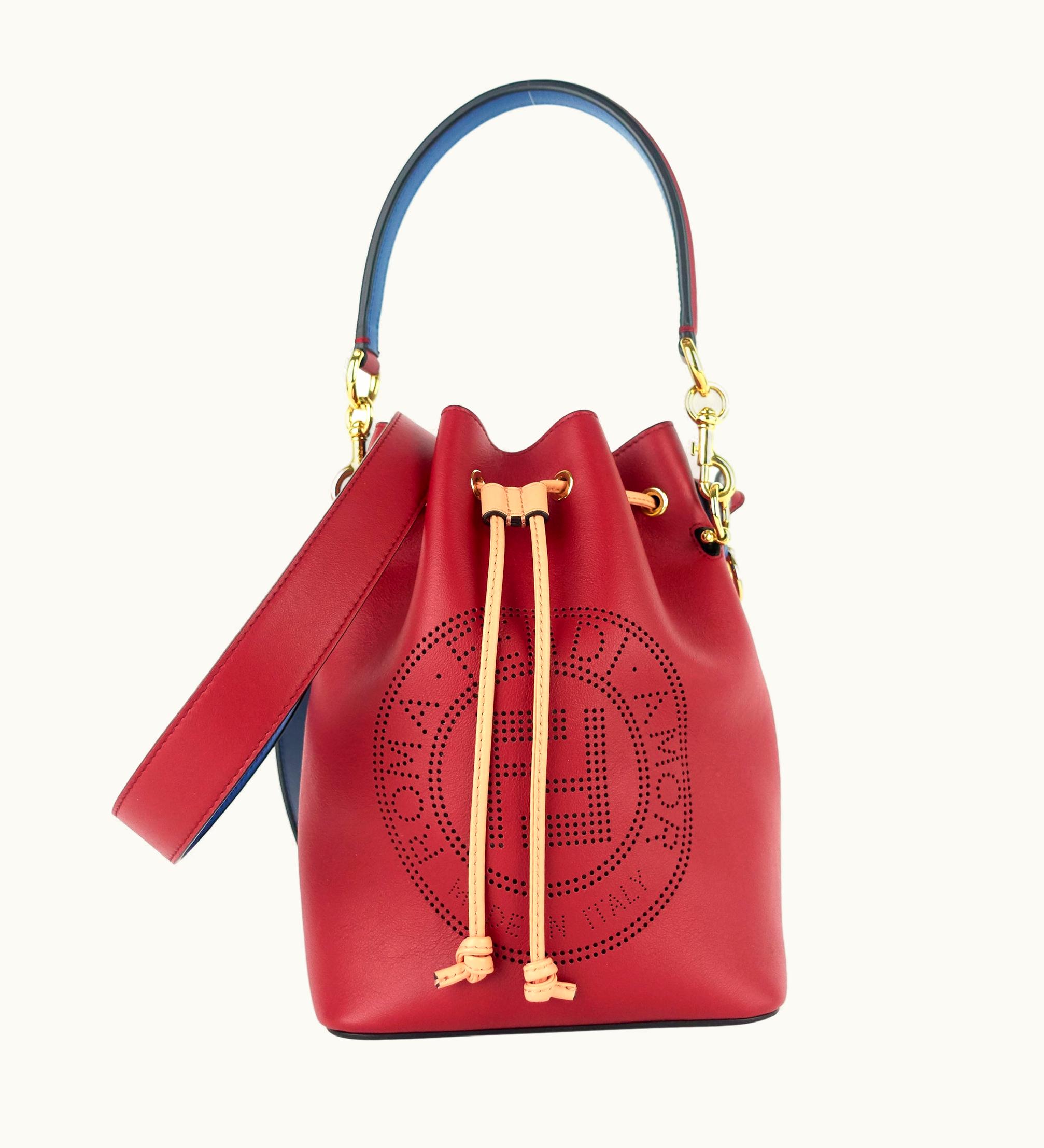 Fendi Fendi F Is Fendi Perforated Mon Tresor Small Leather Bag