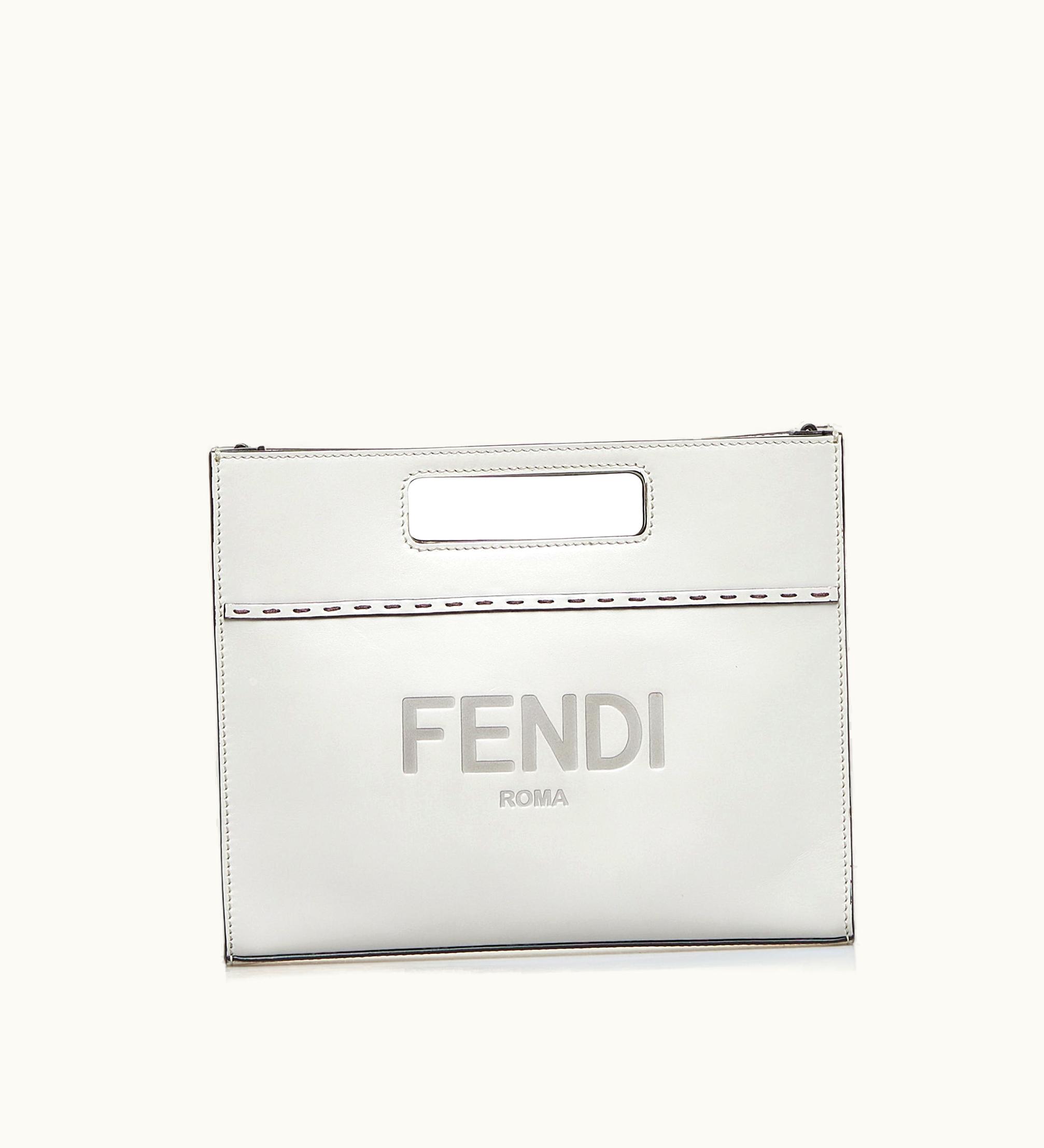 Fendi Fendi Mini Logo Debossed Shopper Bag