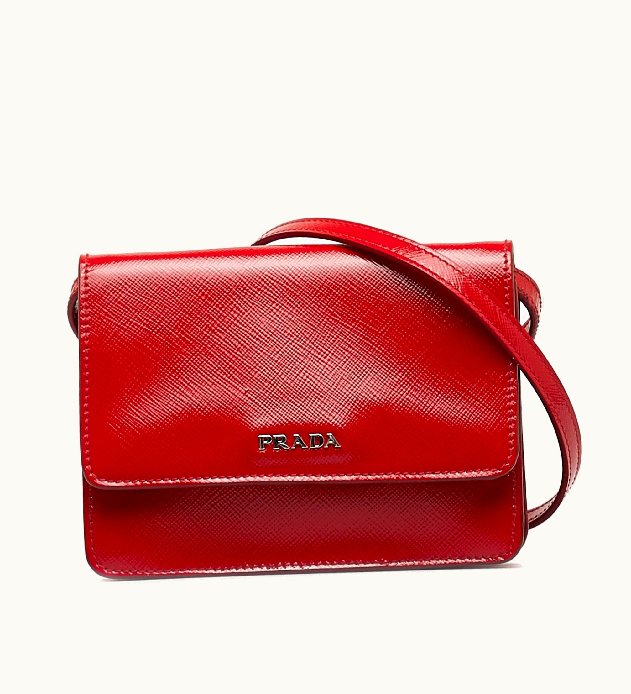 Prada Prada Saffiano Vernice Crossbody Crossbody Bag