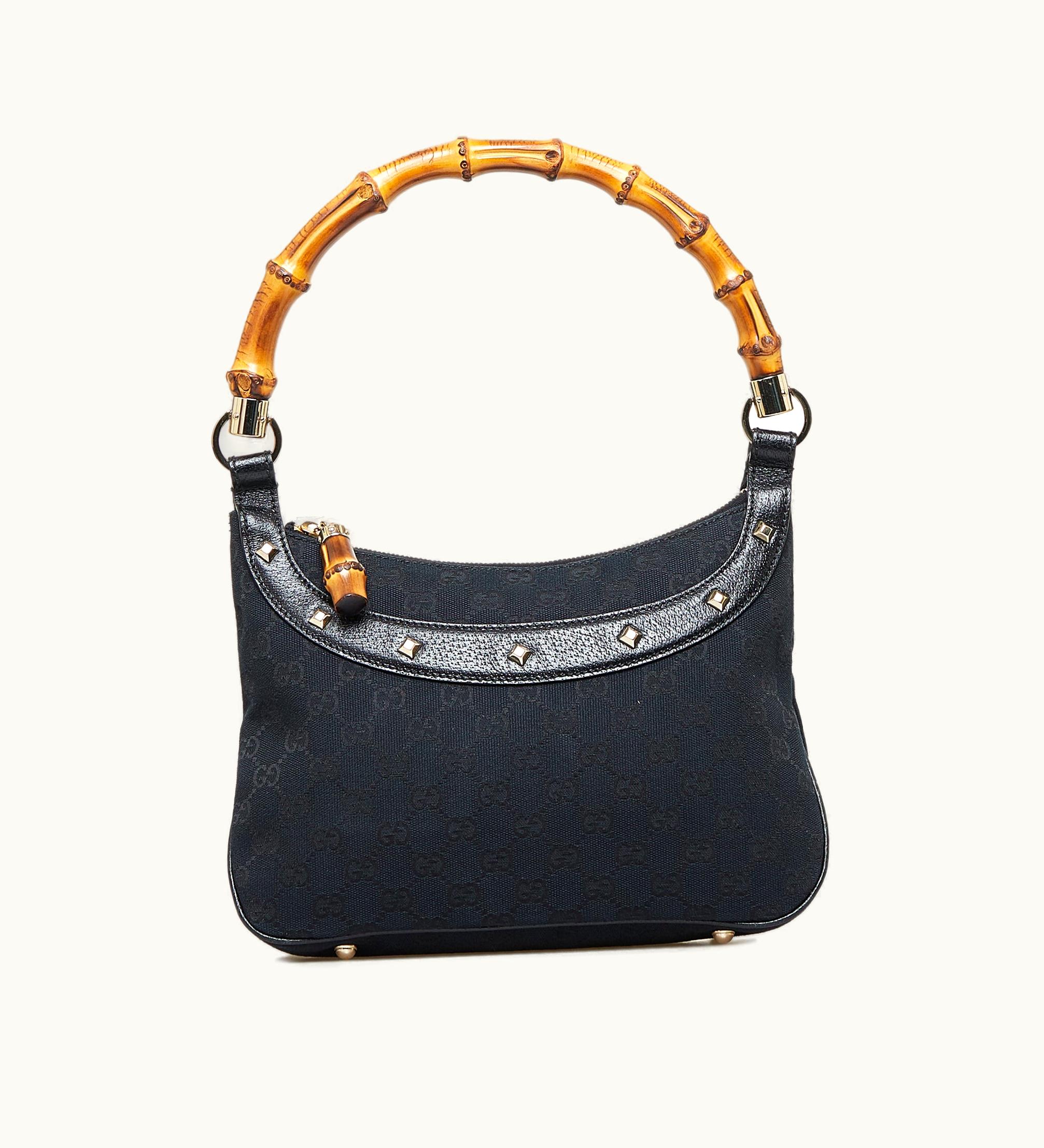 Gucci Gucci GG Canvas Bamboo Anita Handbag