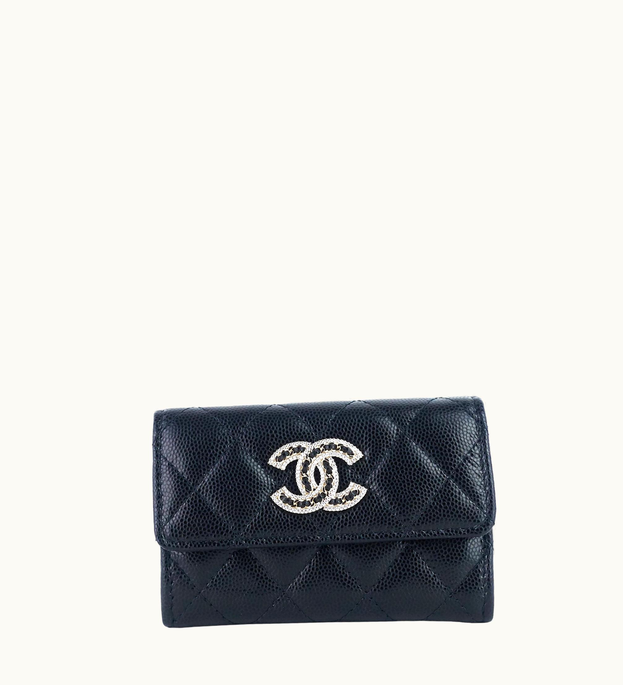 Chanel Chanel 23P XL Caviar Leather Card Holder