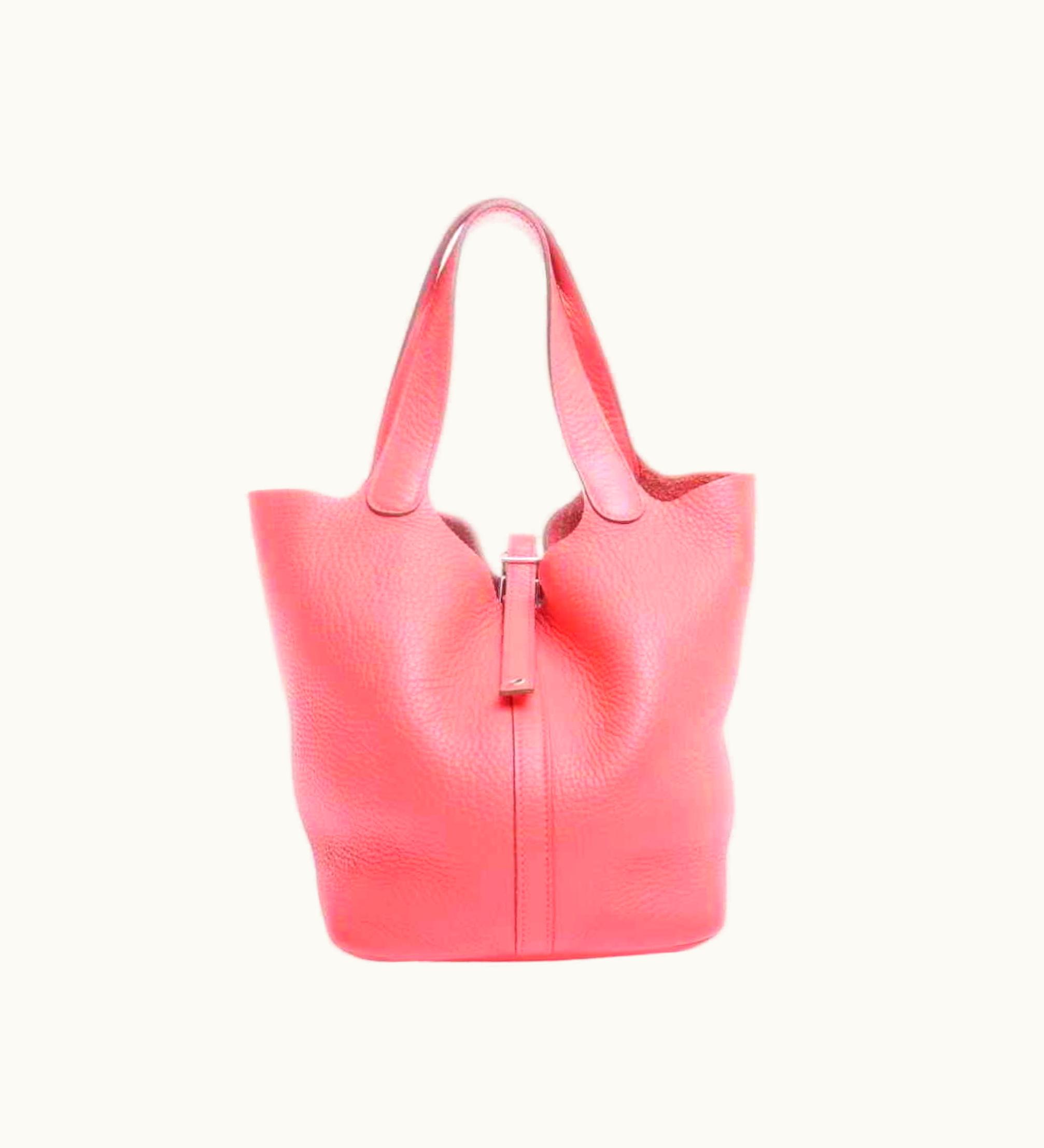 Hermès Hermès Taurillon Clemence Picotin Lock MM Handbag Red