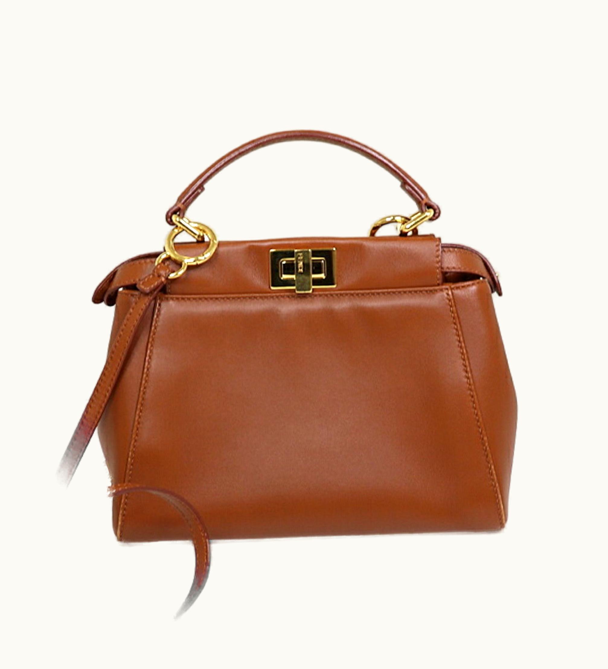 Fendi Fendi Peekaboo Small Shoulder Bag 8Bn244 With Defender