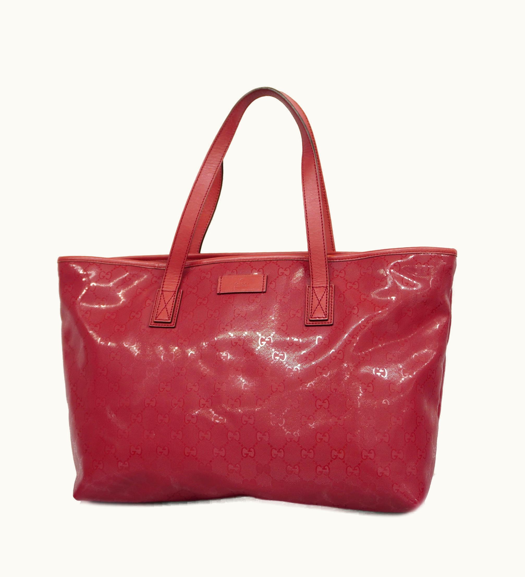 Gucci Gucci GG Imprime Tote Bag 211137 Women's Pvc, Leather Pink
