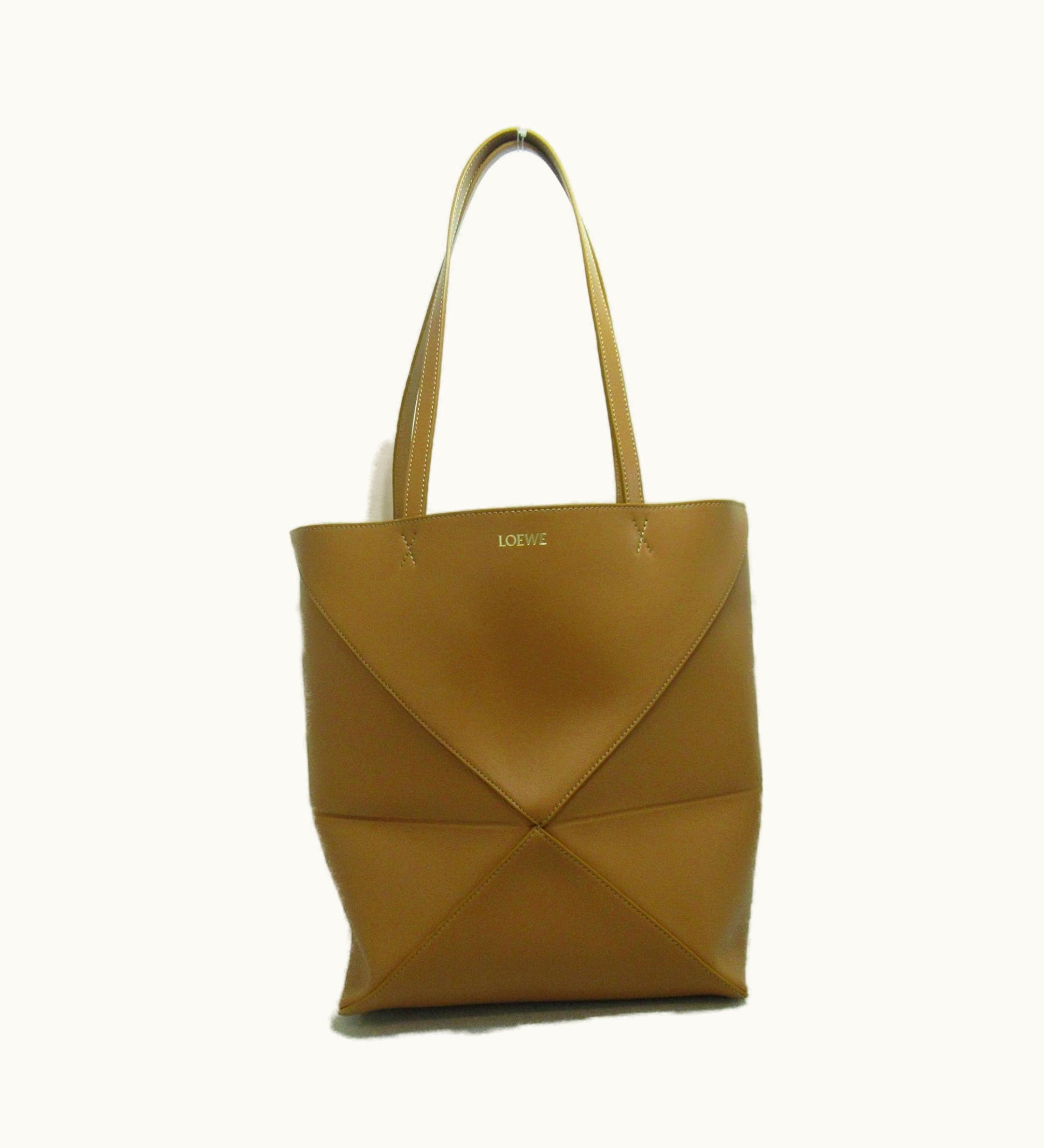 Loewe Loewe Puzzle Fold Tote Bag Brown Calfskin [Cowhide] A657G50X0177882586