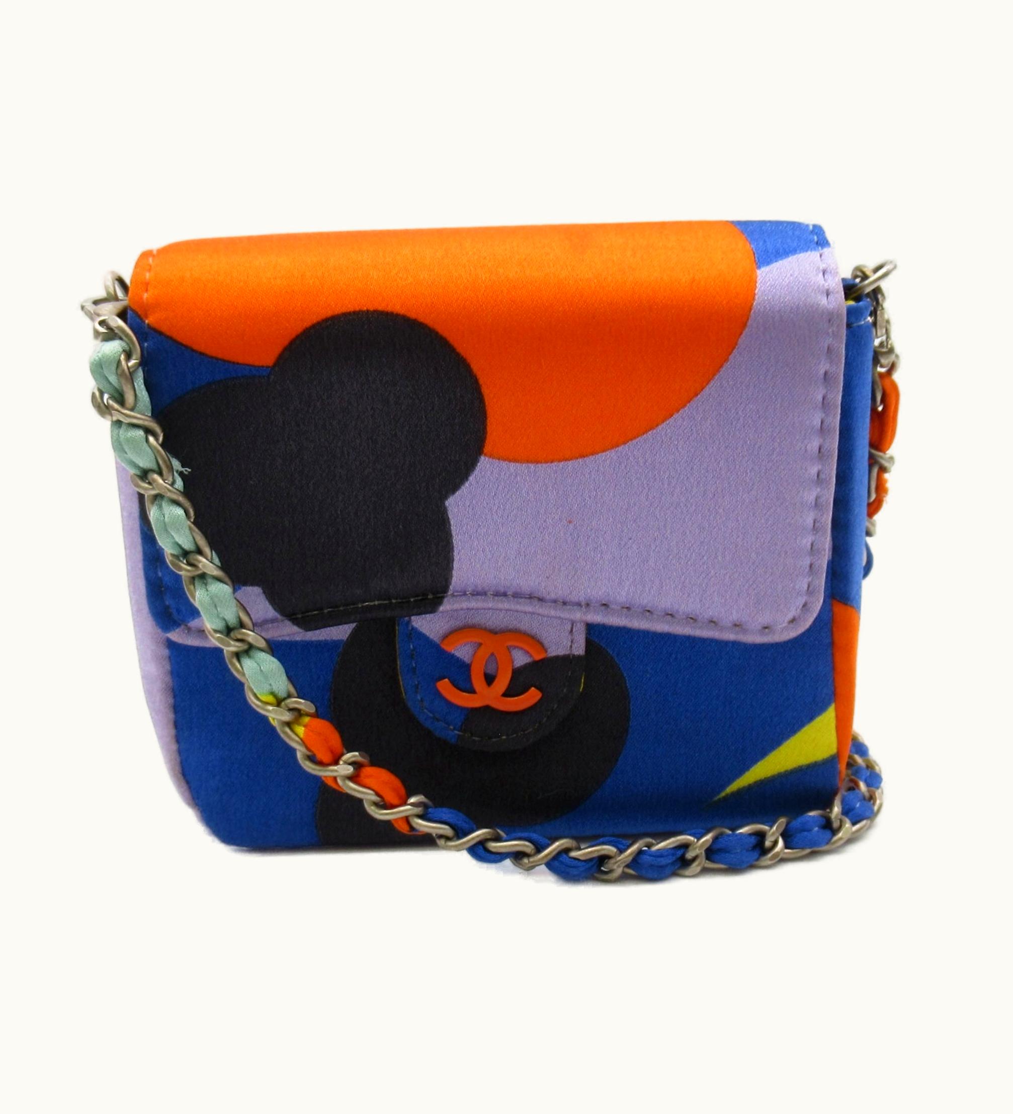 Chanel Chanel Mini Mini Matelasse Chainshoulder Bag Mulch Color Satin