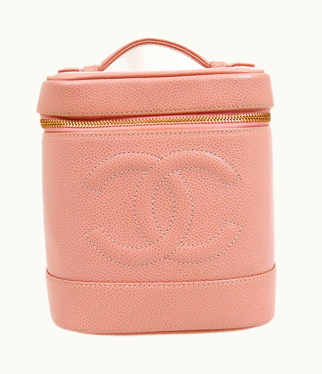 Chanel Chanel 2003-2004 Timeless Vanity Handbag Pink Caviar Ak38289B