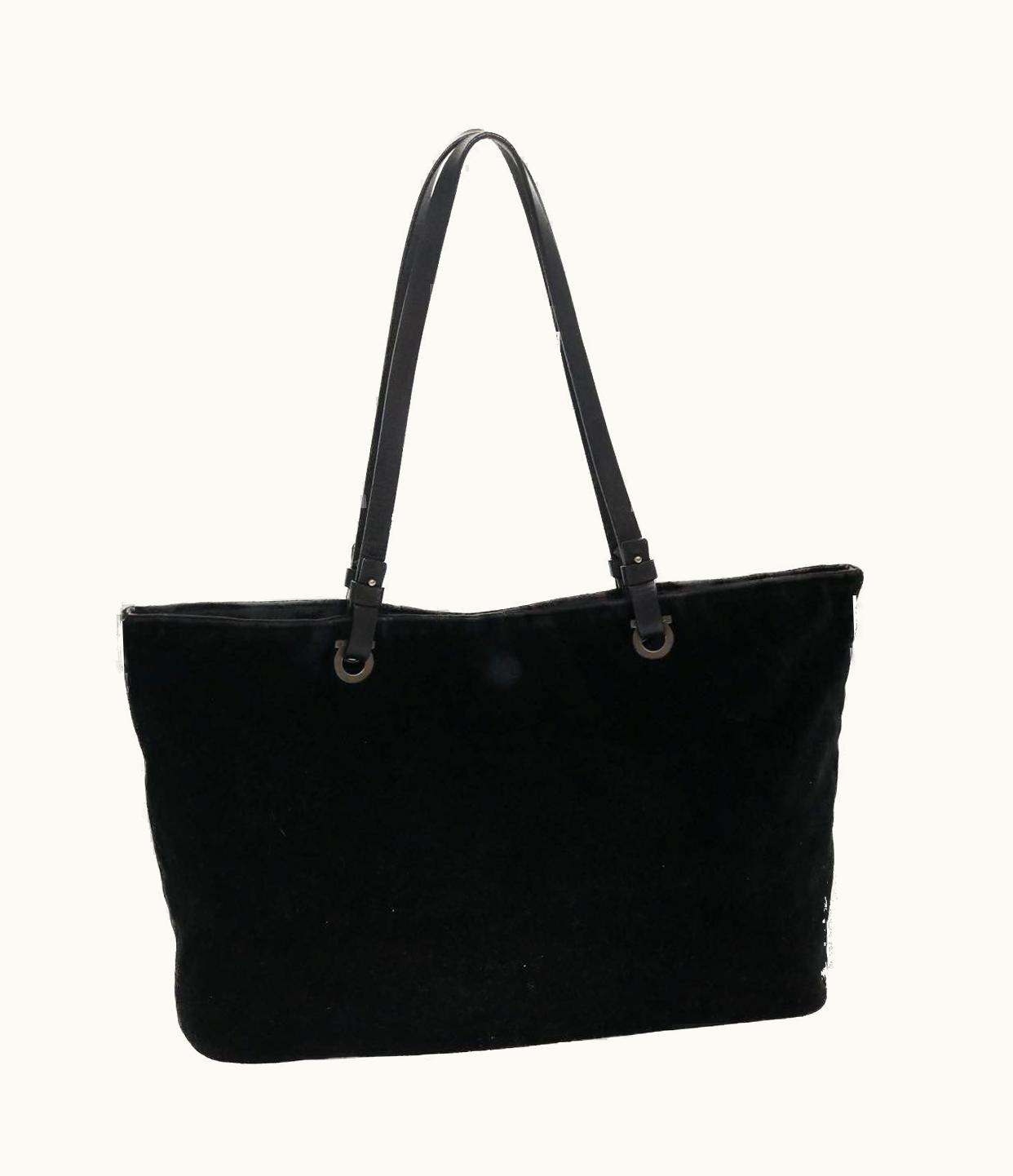 Salvatore Ferragamo Salvatore Ferragamo Shoulder Bag Velor Black