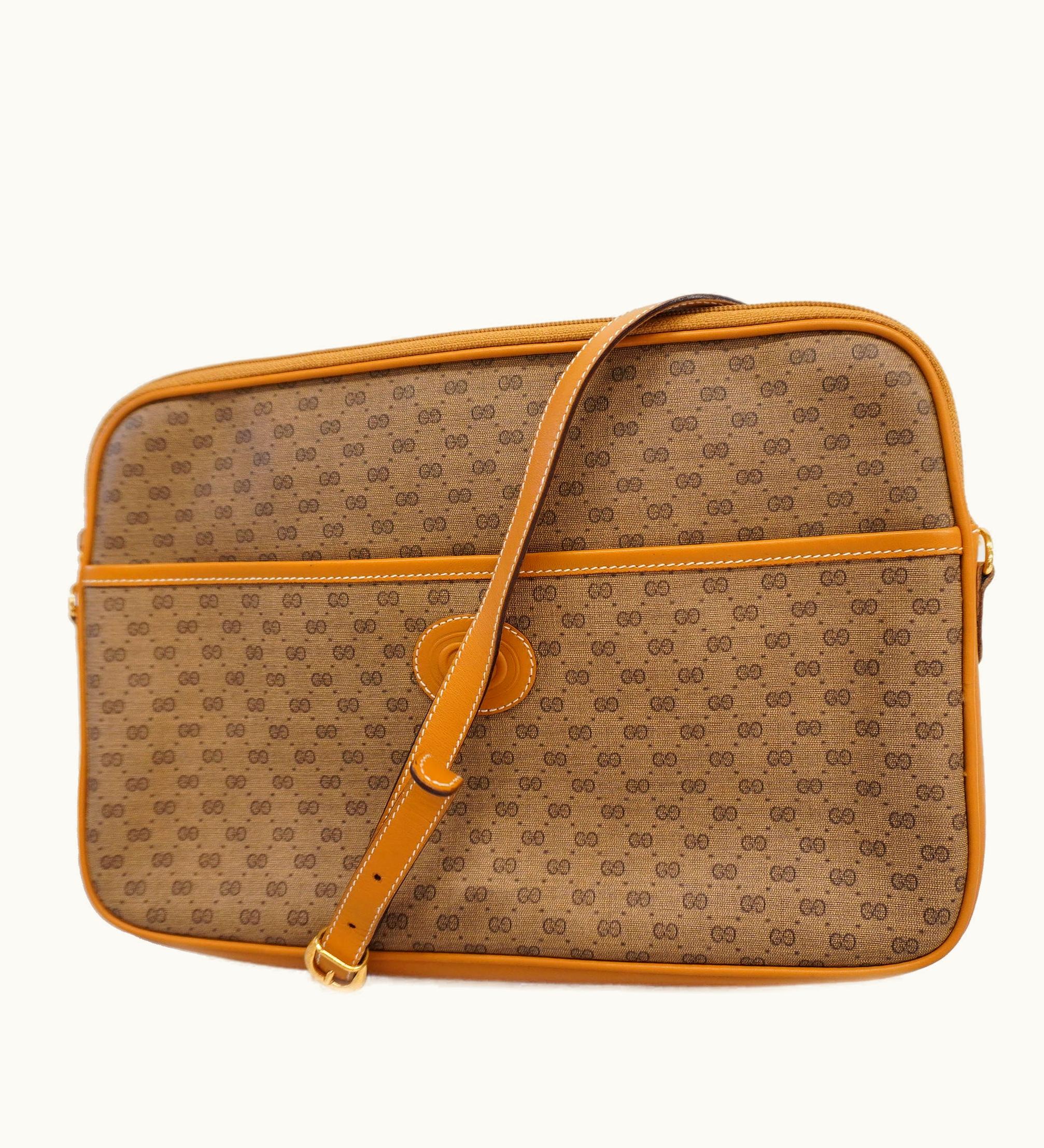 Gucci Gucci Shoulder Bag Micro GG 004 89 0202 Women's Leather, Pvc Beige