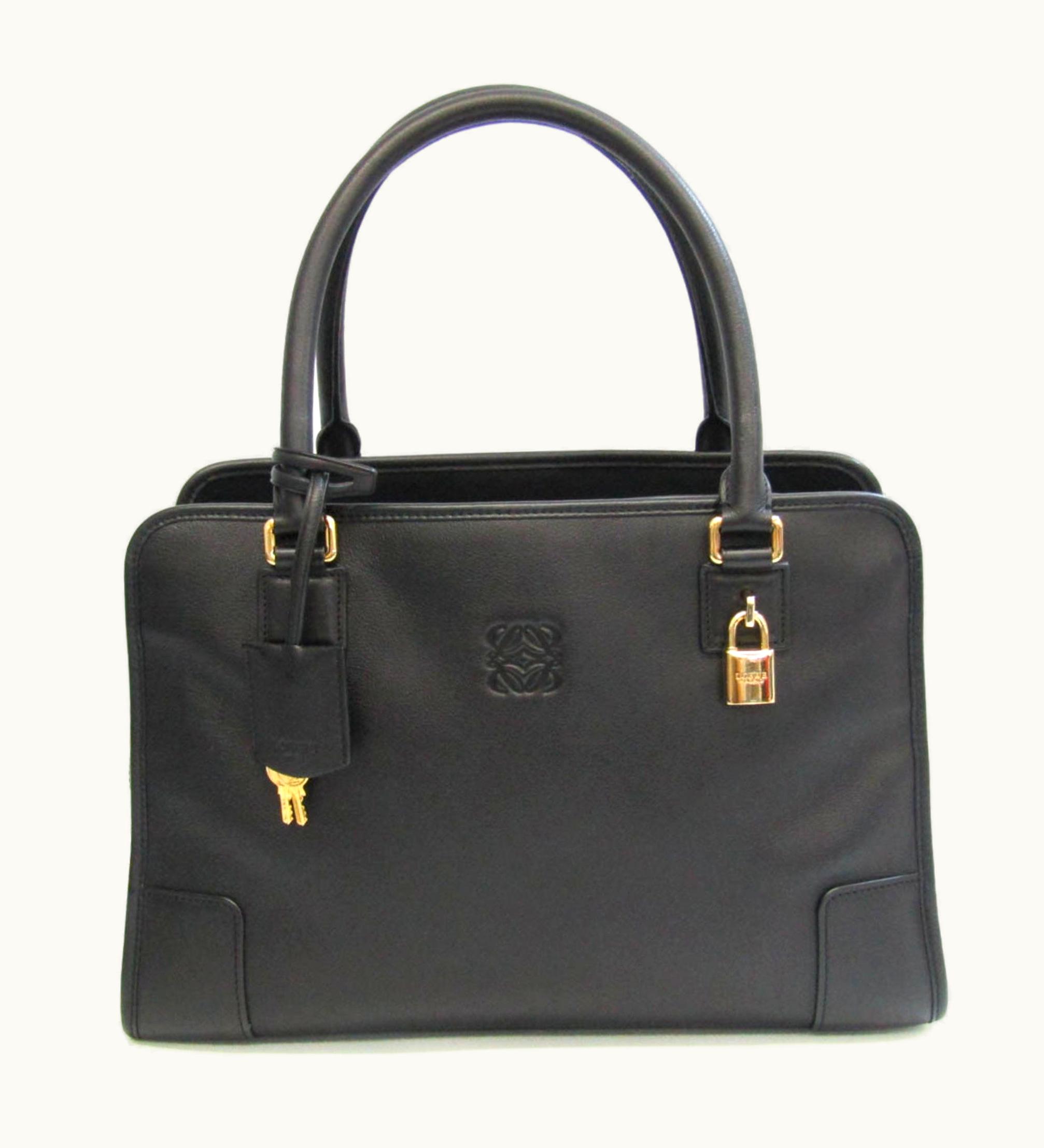 Loewe Loewe Amazona 32 Women's Leather Handbag Black
