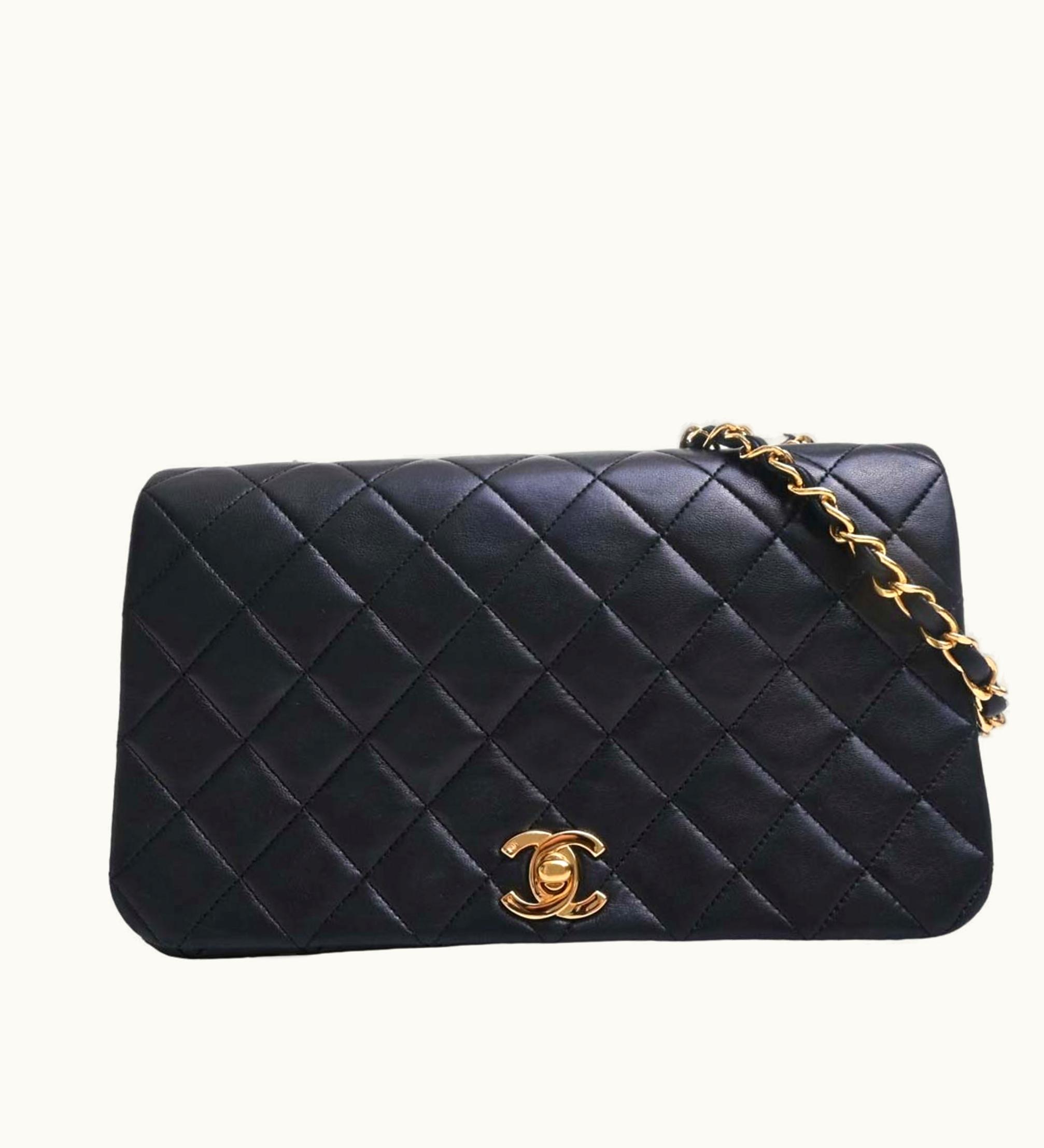 Chanel Chanel Coco Mark Shoulder Bag Black Ladies