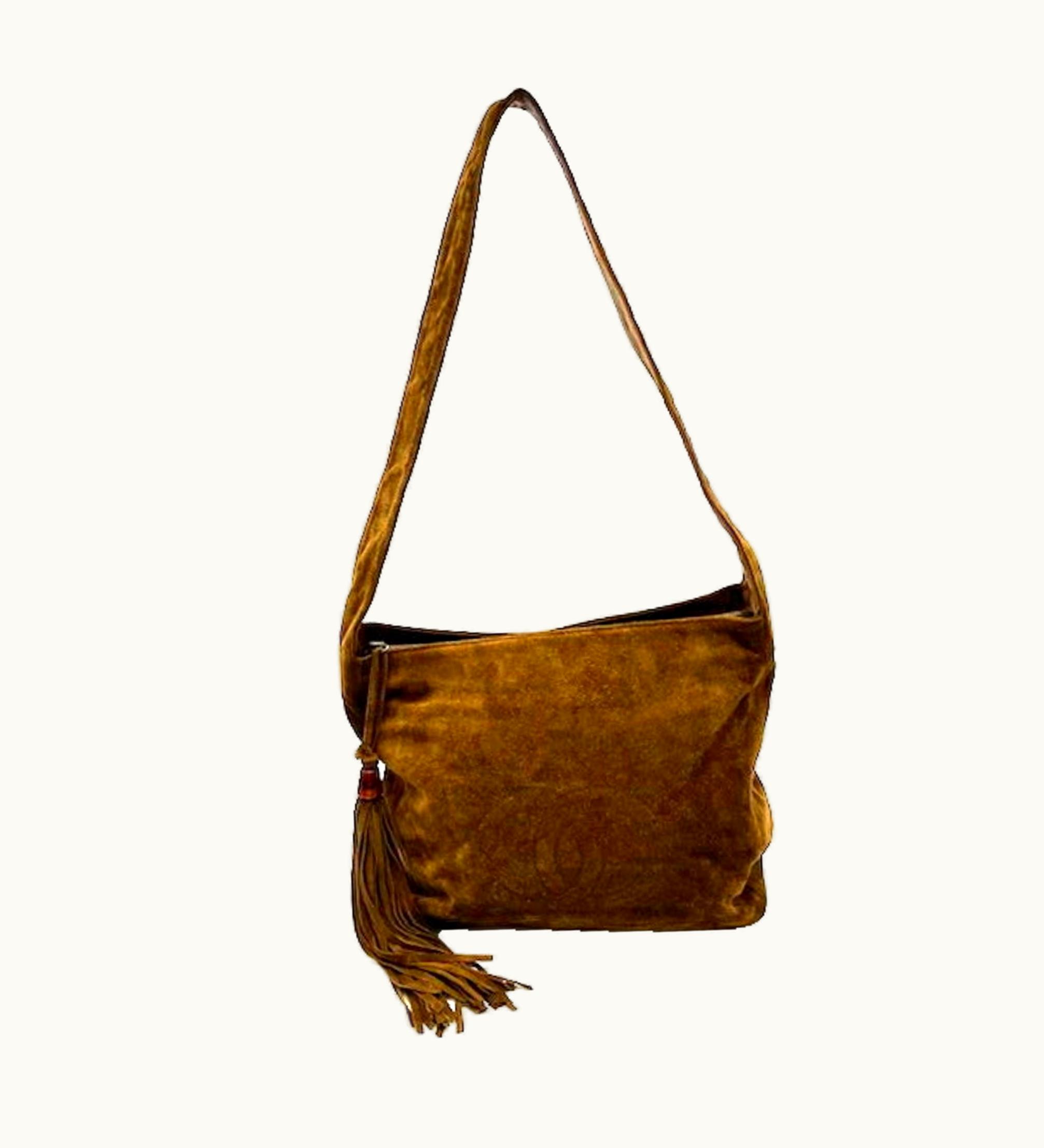 Chanel Chanel Shoulder Bag Suede Brown One Shoulder Here Mark