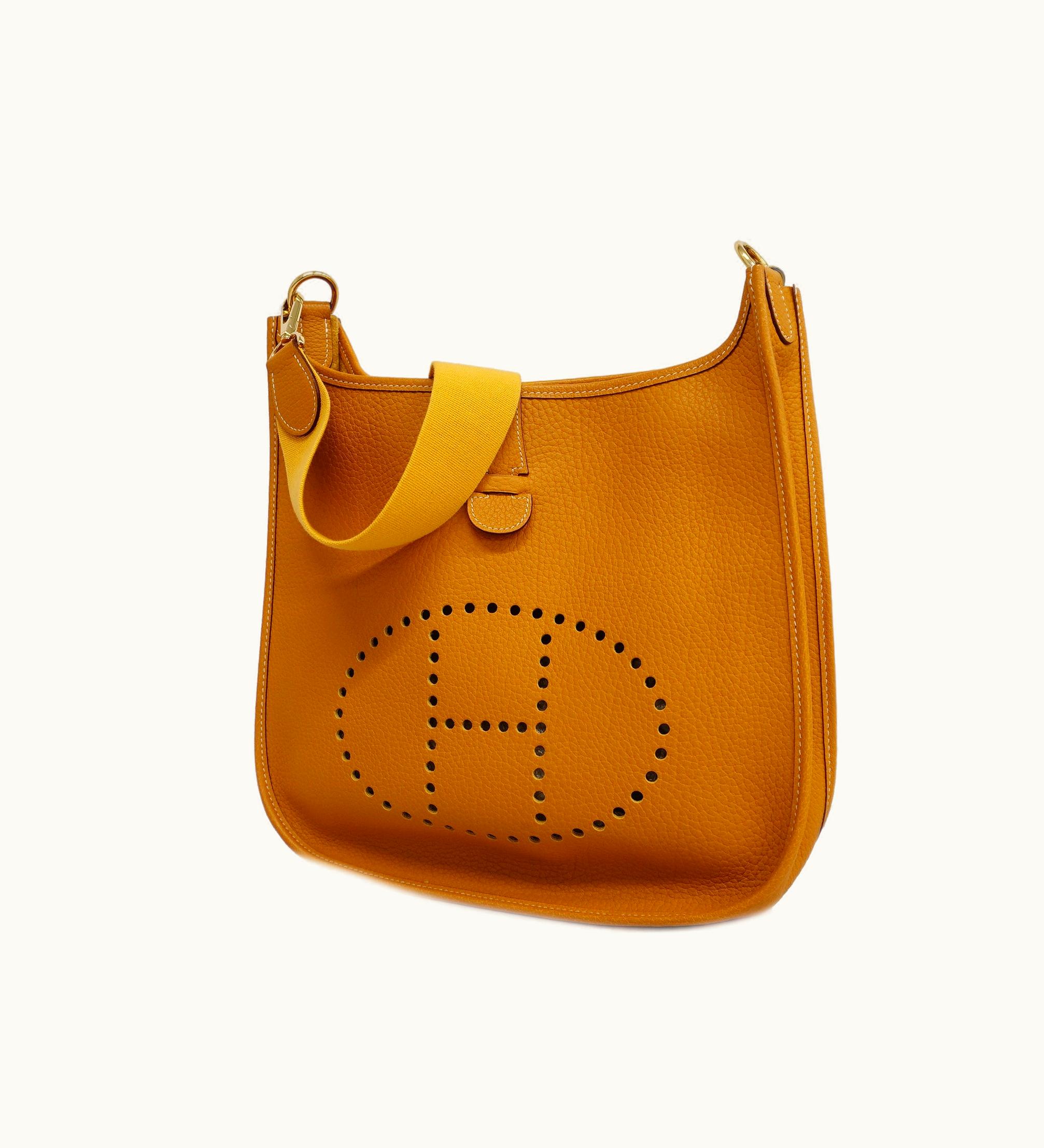Hermès Hermès Evelyne 1 H Stamp Women's Togo Shoulder Bag Natural Sable