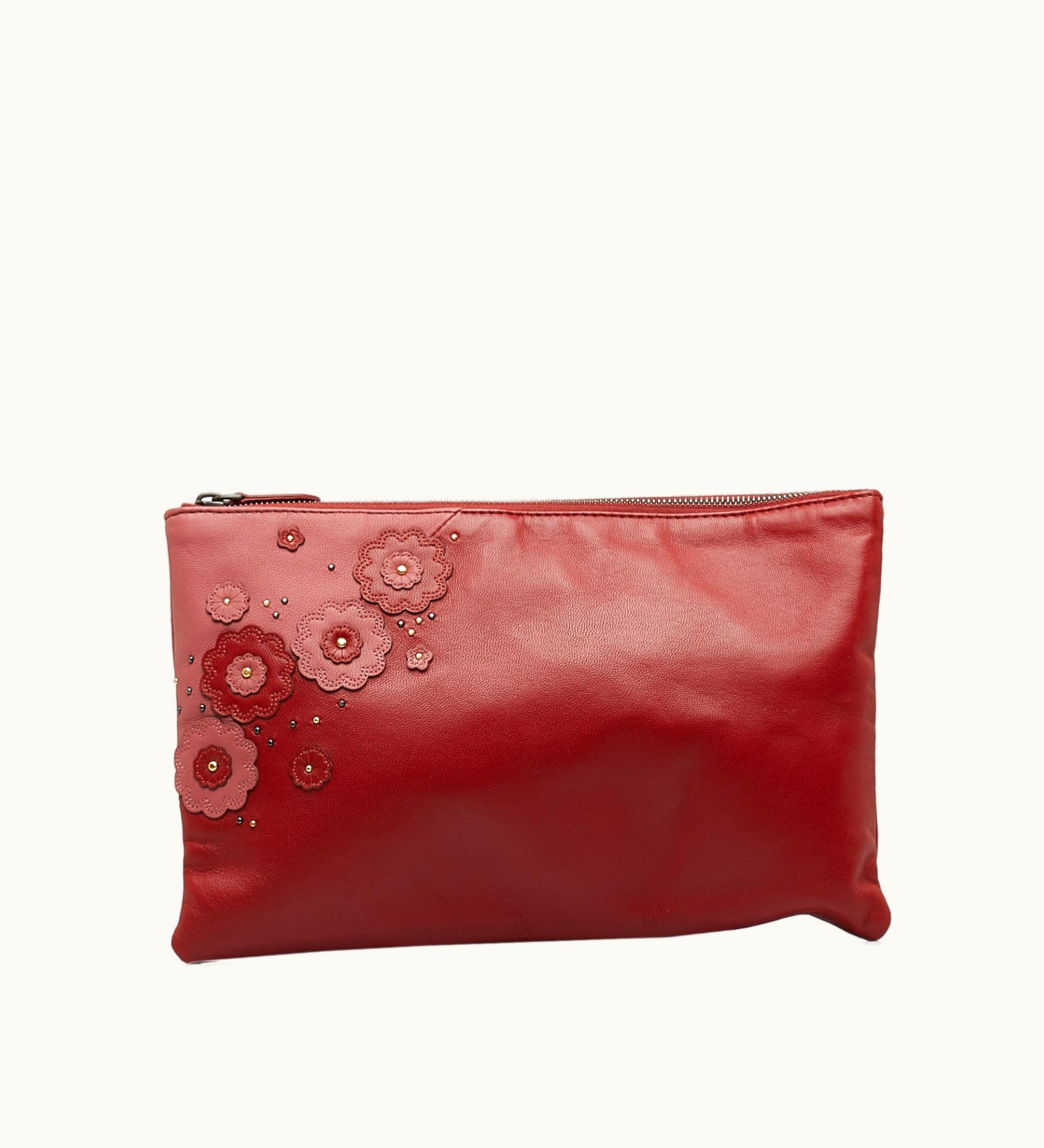 Bottega Veneta Bottega Veneta Flower Patch Leather Clutch Clutch Bag