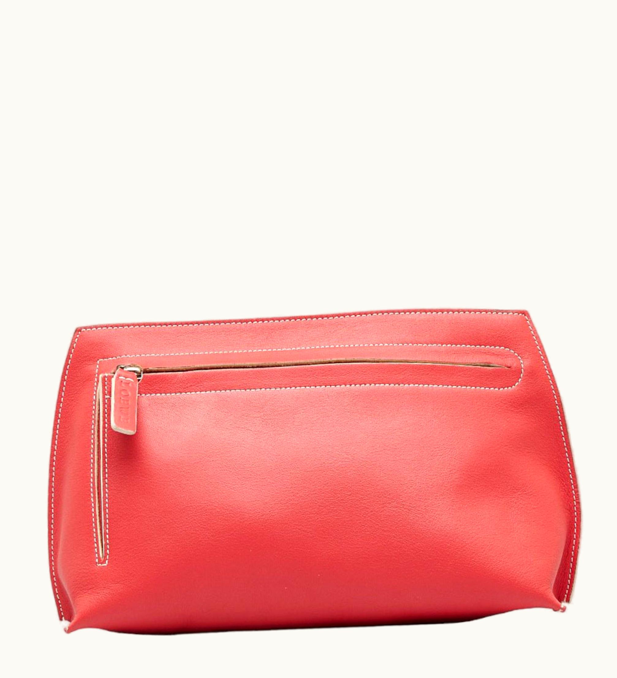 Loewe Loewe Stitch Second Bag Coral Pink Leather Ladies