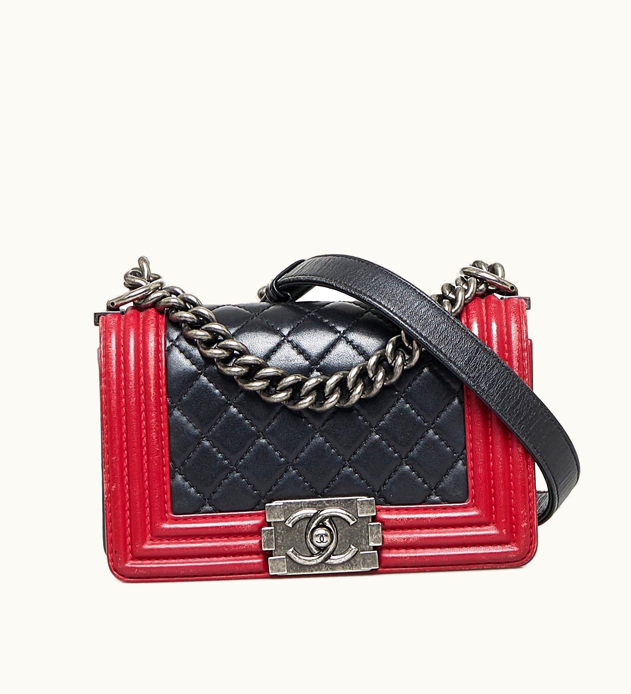 Chanel Chanel Small Bicolor Boy Black