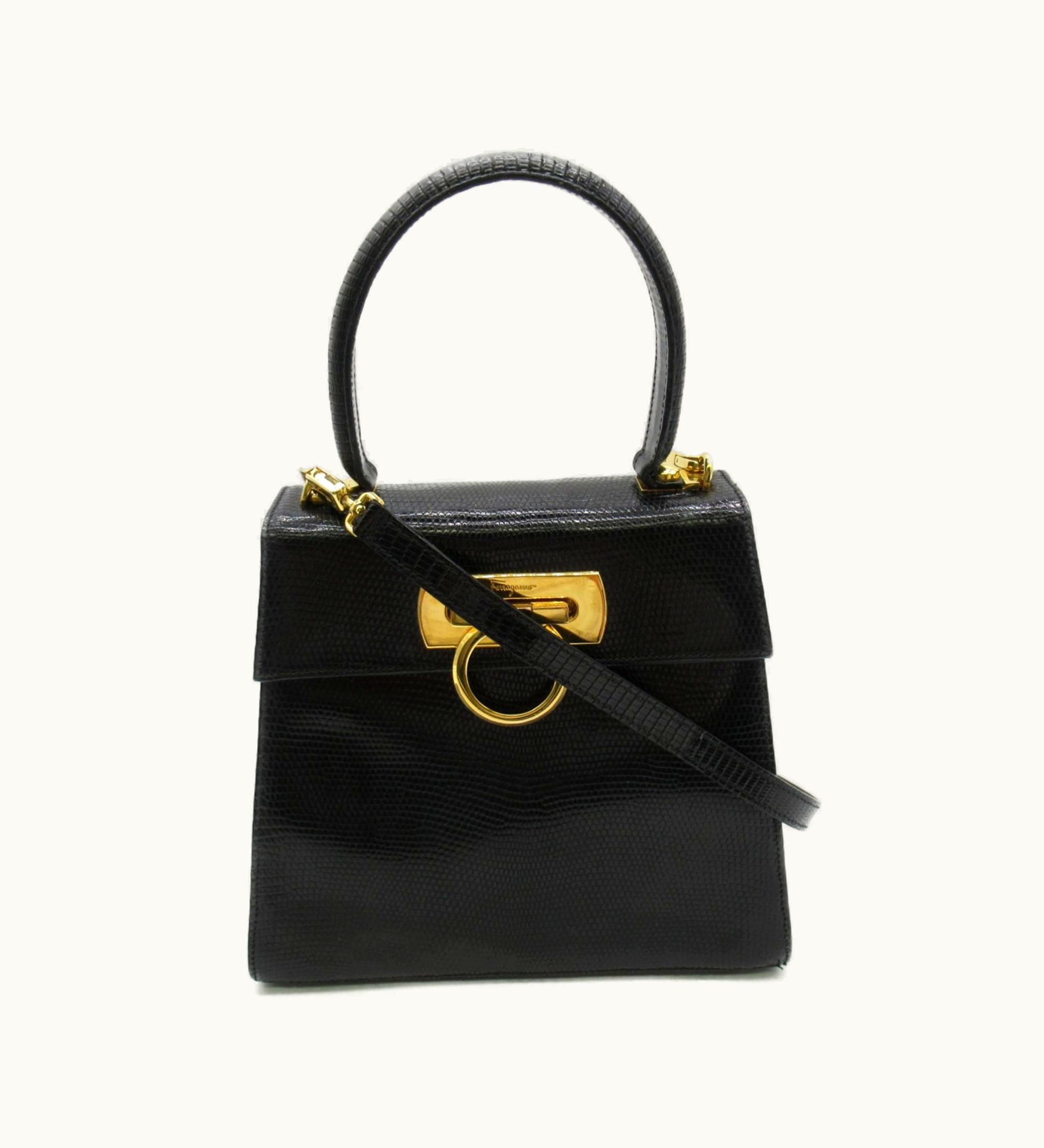 Salvatore Ferragamo Salvatore Ferragamo Shoulder Bag Black Leather