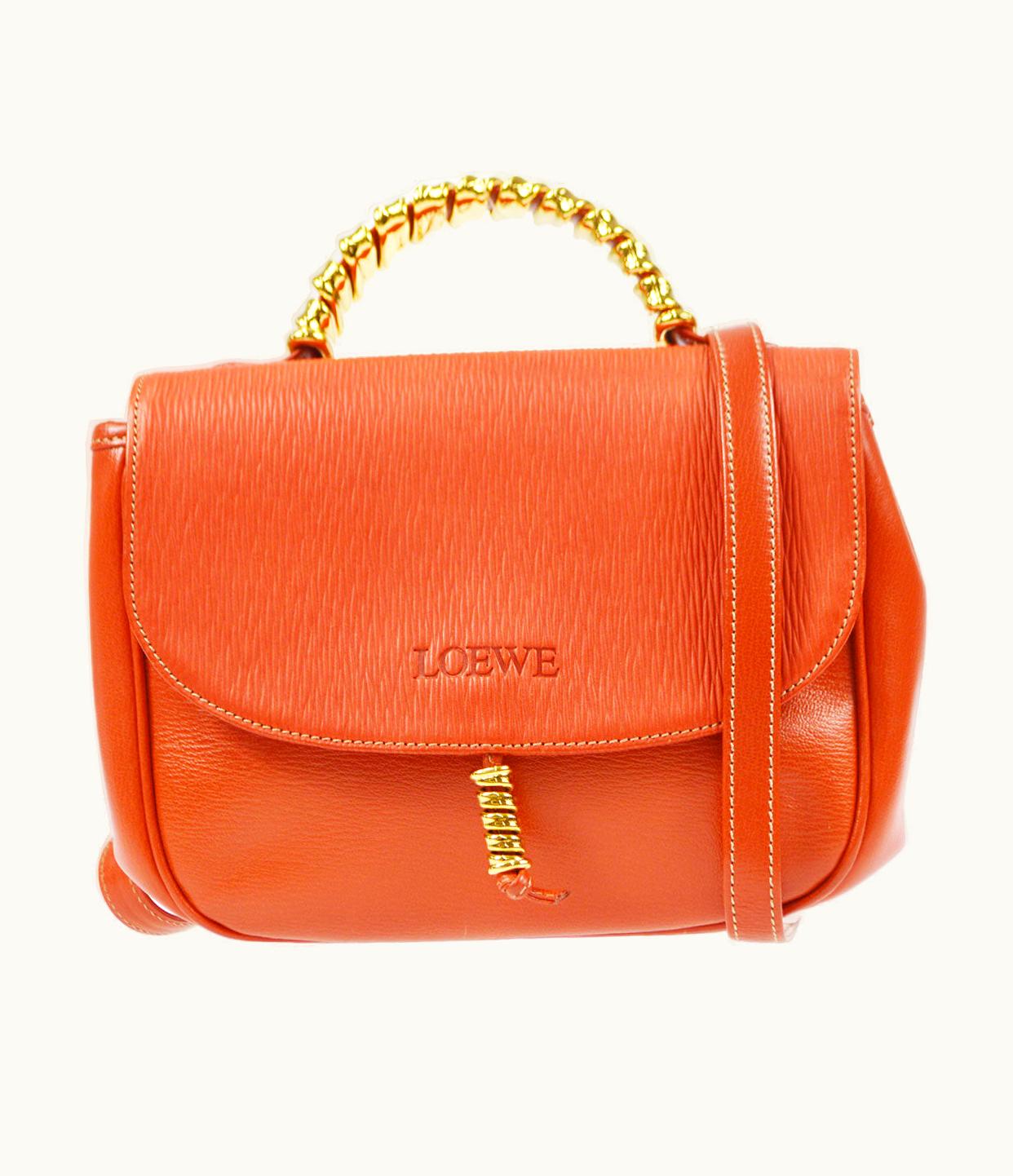 Loewe Loewe Velazquez 2Way Shoulder Handbag Orange 77056