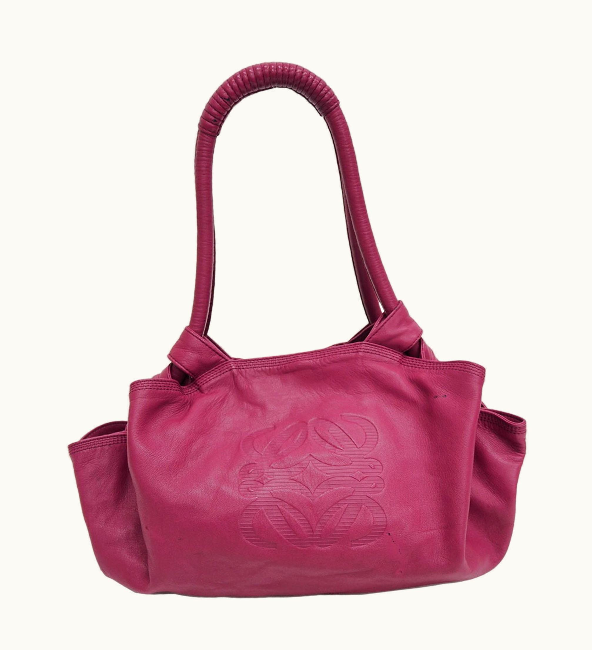 Loewe Loewe Nappa Aire Handbag Pink Leather Anagram Shoulder