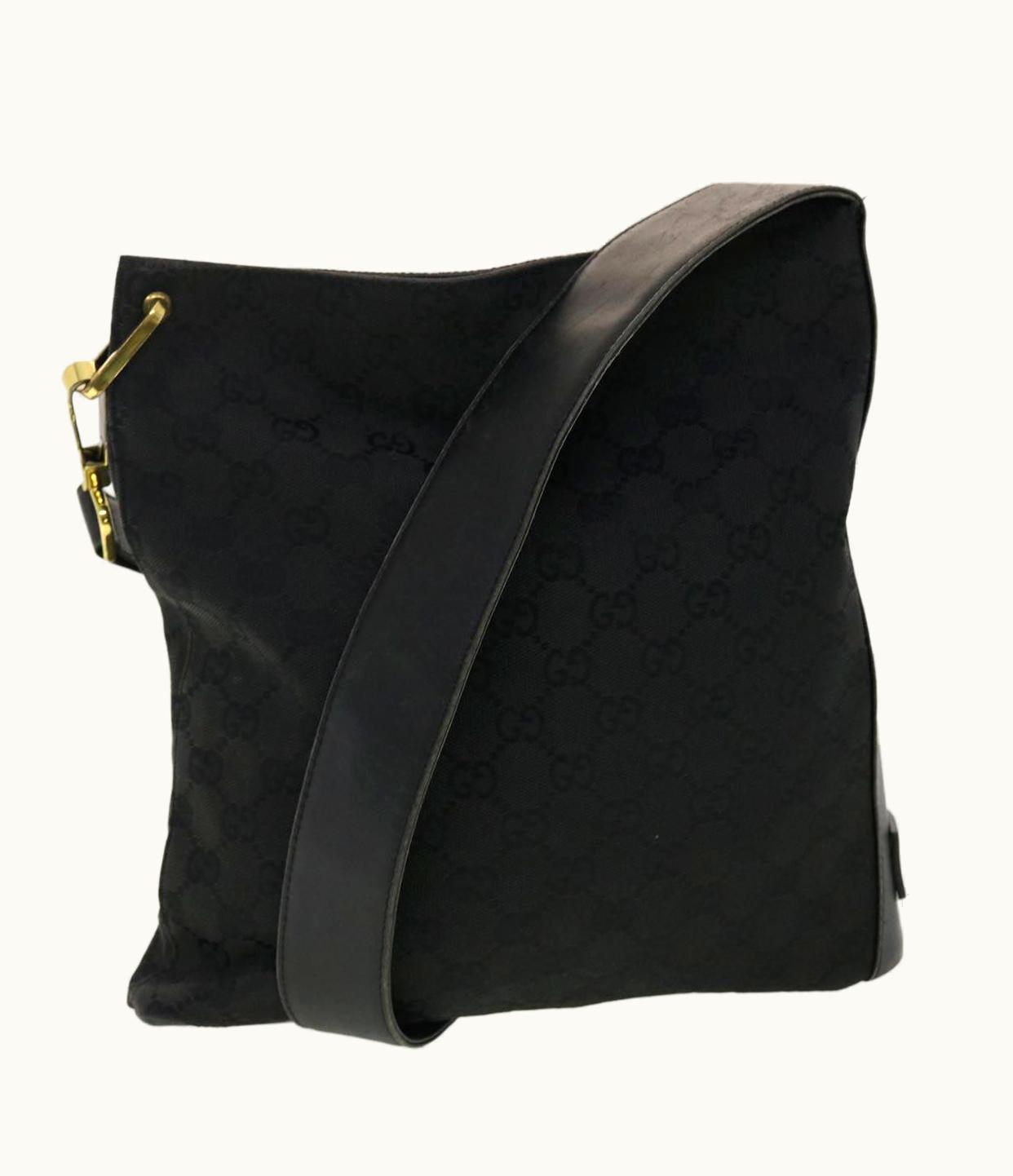 Gucci Gucci GG Canvas Shoulder Bag Black 91761