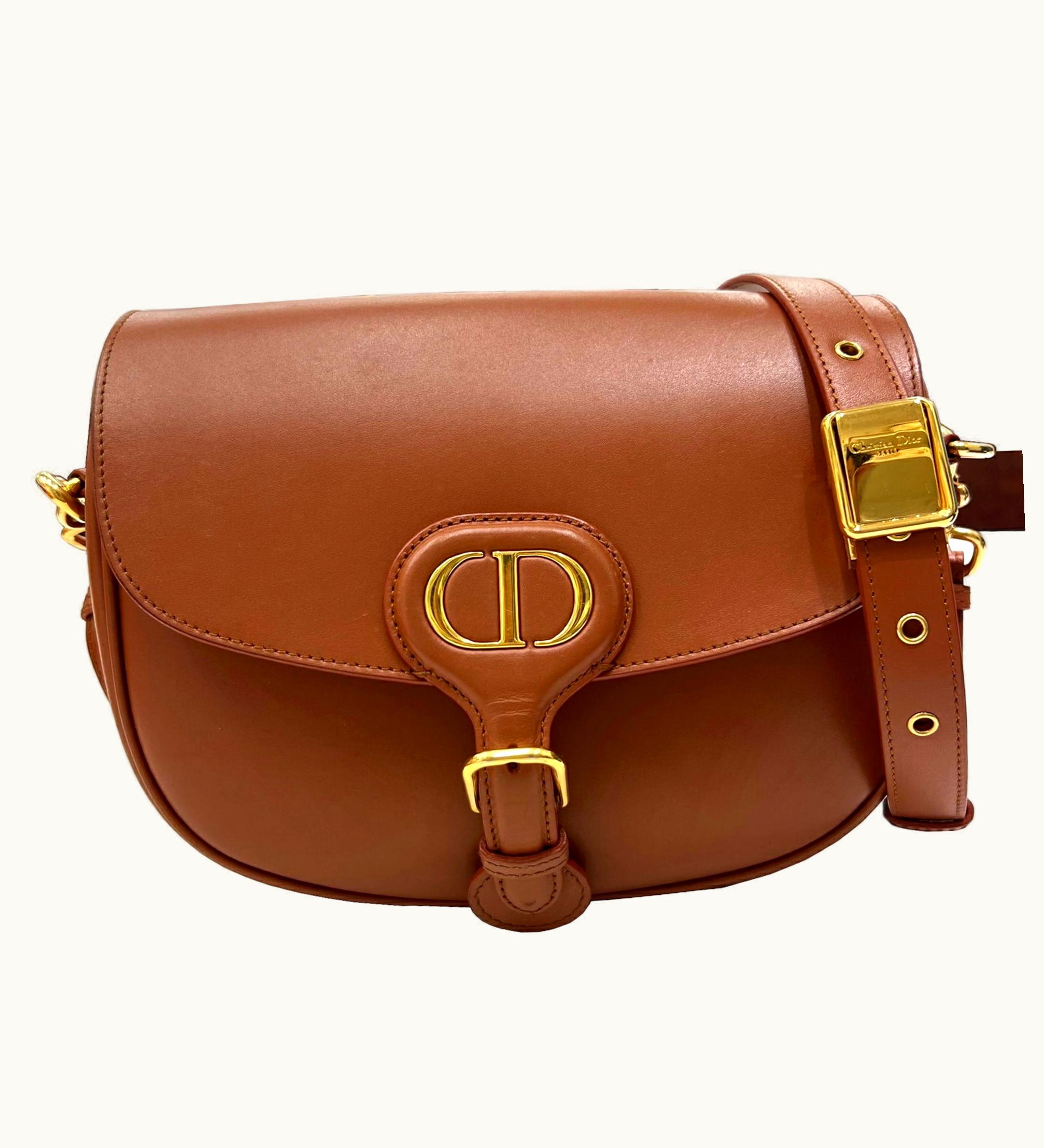 Dior Dior Christian Dior Bobby Dior Bobby Medium Shoulder Bag Box Calfskin Brown Camel Ladies