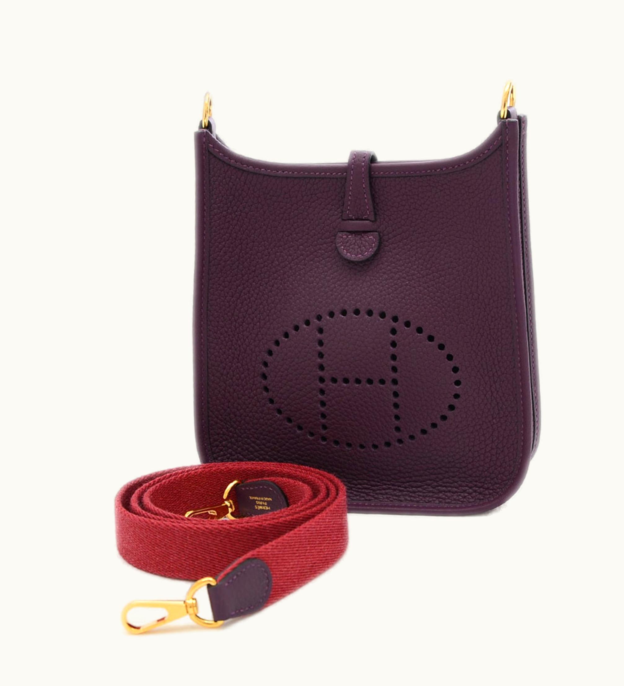 Hermès Hermès Evelyne Tpm Shoulder Bag Amazon Taurillon Cassis Gold Hardware U Stamp