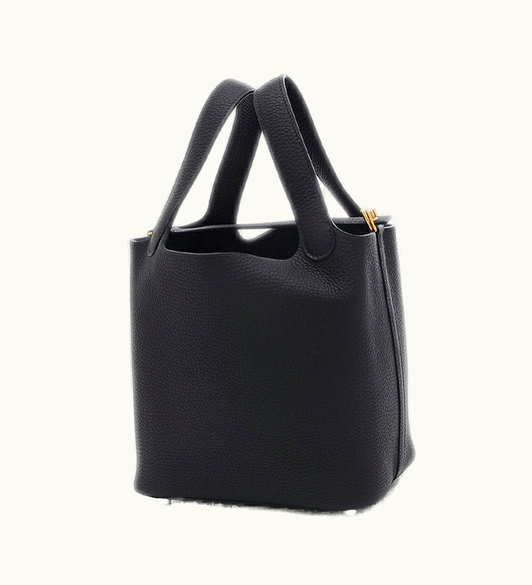 Hermès Hermès Picotin Lock PM 18 Handbag Taurillon Clemence Cabin Gold Hardware U Engraved