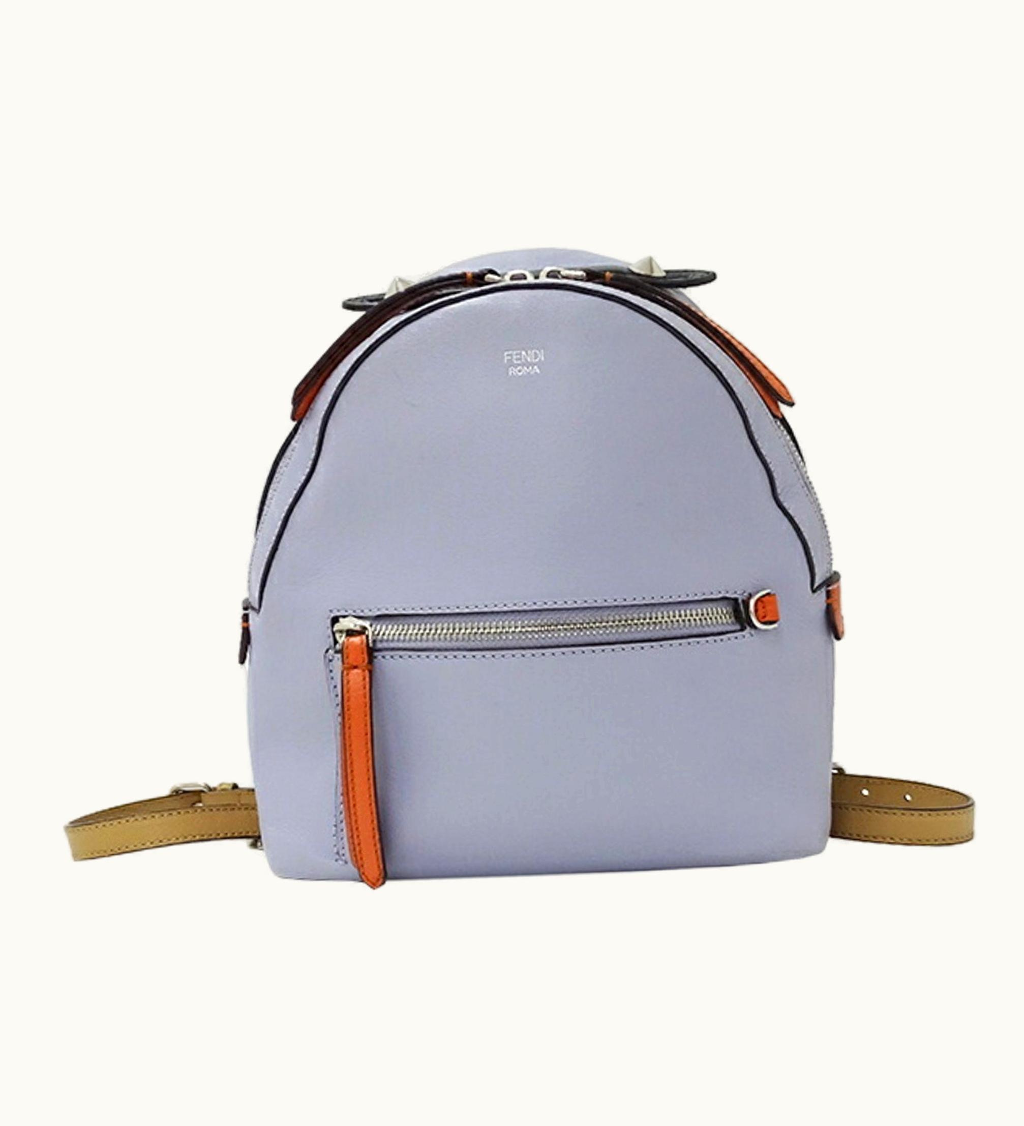 Fendi Fendi Bag Ladies Visor Way Rucksack Leather Lavender 8Bz038