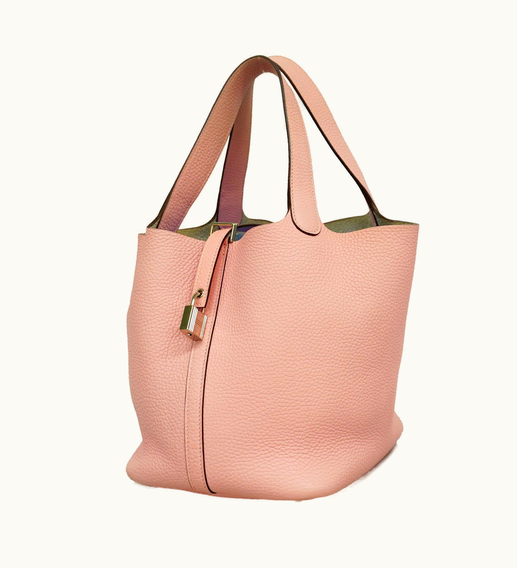 Hermès Hermès Picotin Picotin Lock MM T Engraved Women's Taurillon Clemence Leat