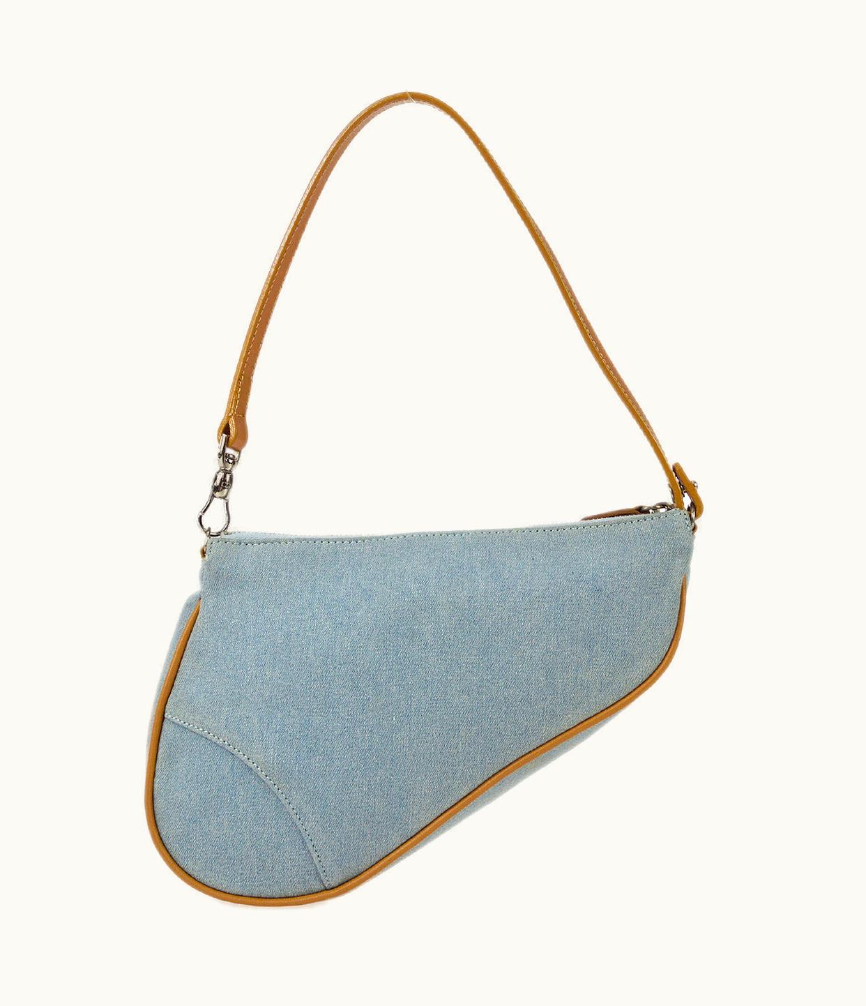 Dior Dior Christian Dior 2001 Saddle Bag Mini Denim 67991