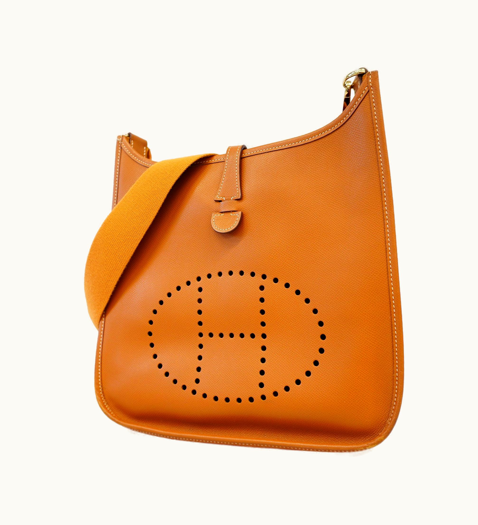 Hermès Hermès Evelyne 1 J Engraved Lycee Gold Women's Shoulder Bag