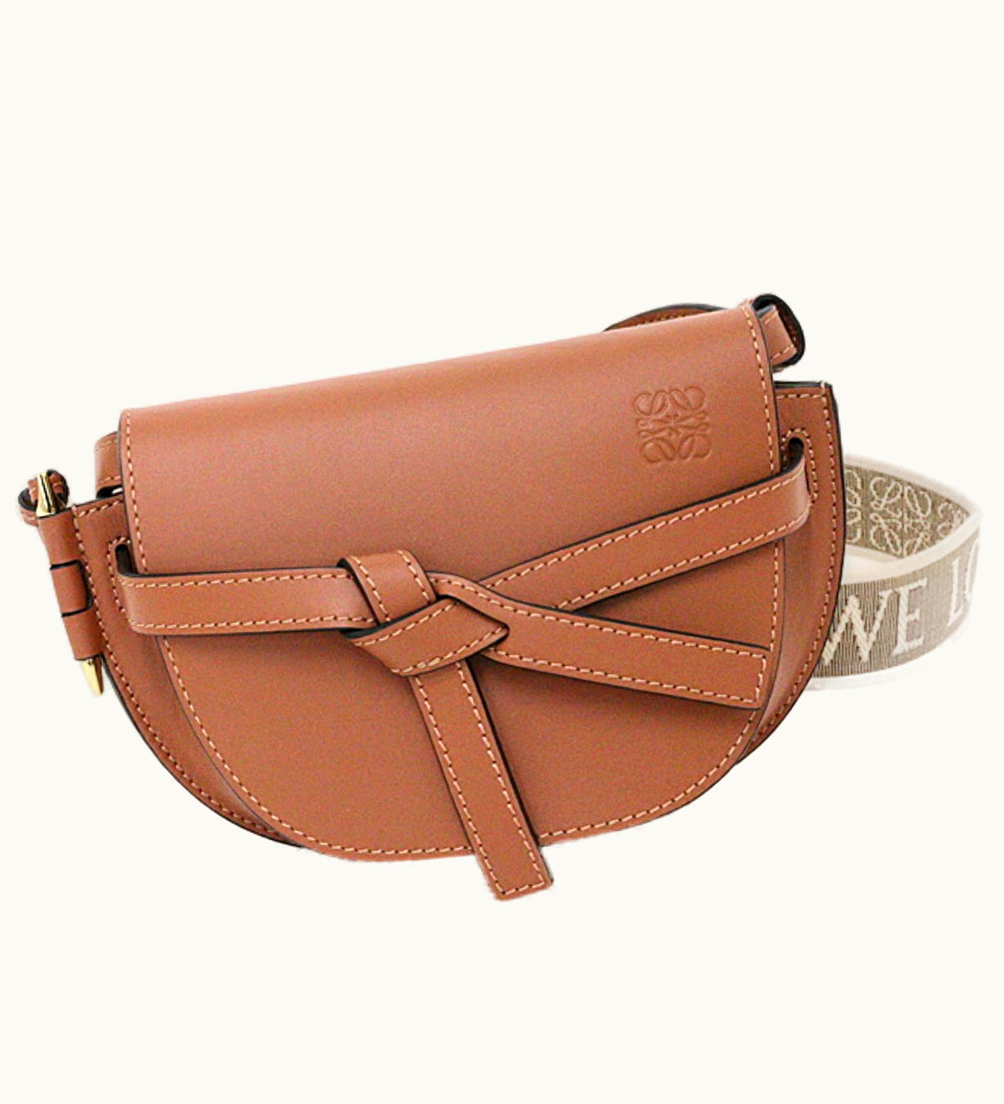 Loewe Loewe Gate Dual Bag Shoulder Calf A650N46X13 Women Brown