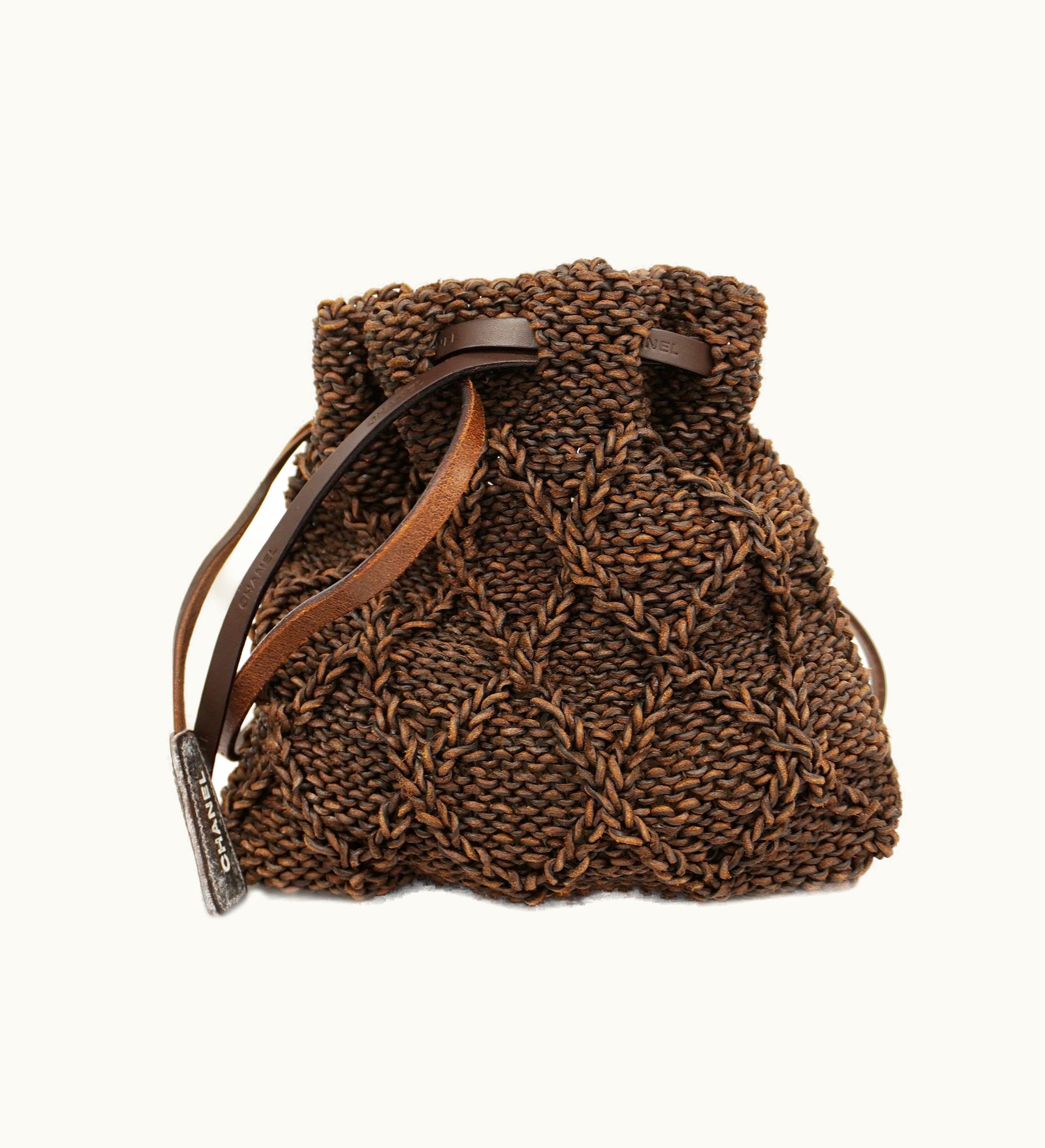 Chanel Chanel W Flap W Chain Lambskin Women's Leather Shoulder Bag Brown