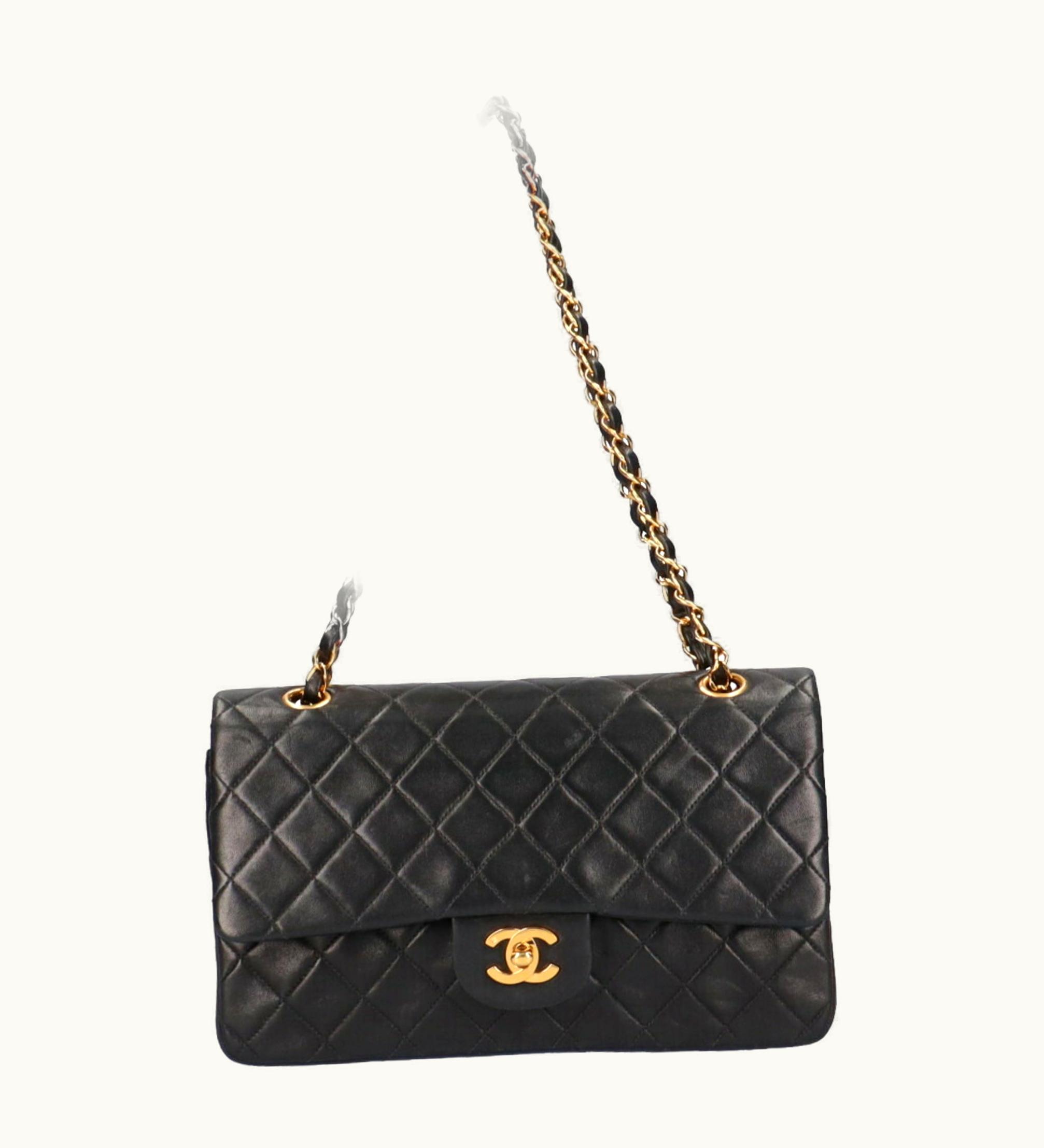 Chanel Chanel Matelasse Chain Shoulder Bag Lambskin Black