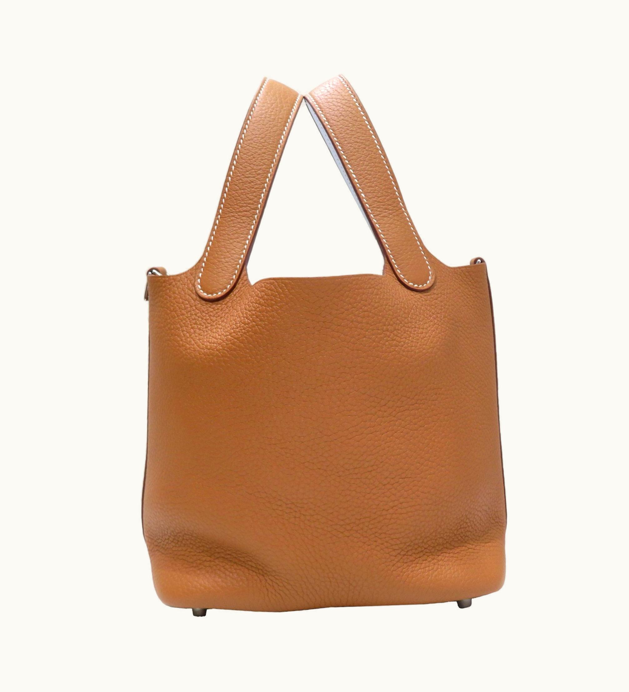 Hermès Hermès Picotin Lock PM Eclat Handbag Gold/Blue Plum Taurillon