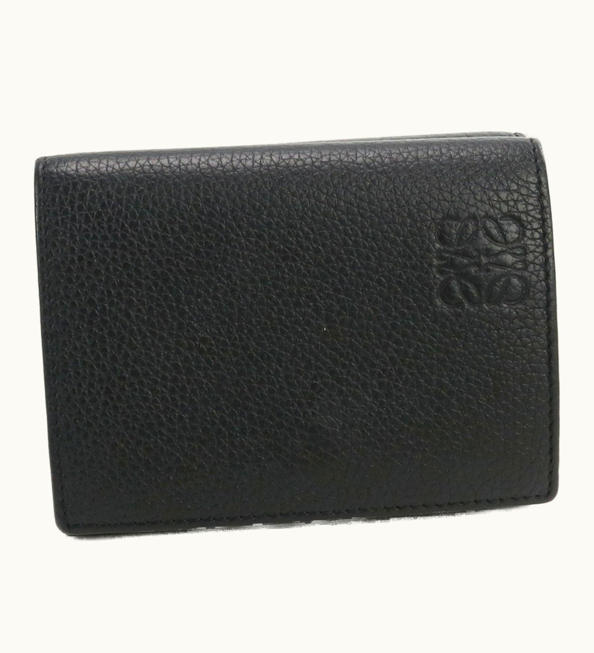 Loewe Loewe Trifold C660Tr2X02 Wallet Grain Calf Leather Unisex