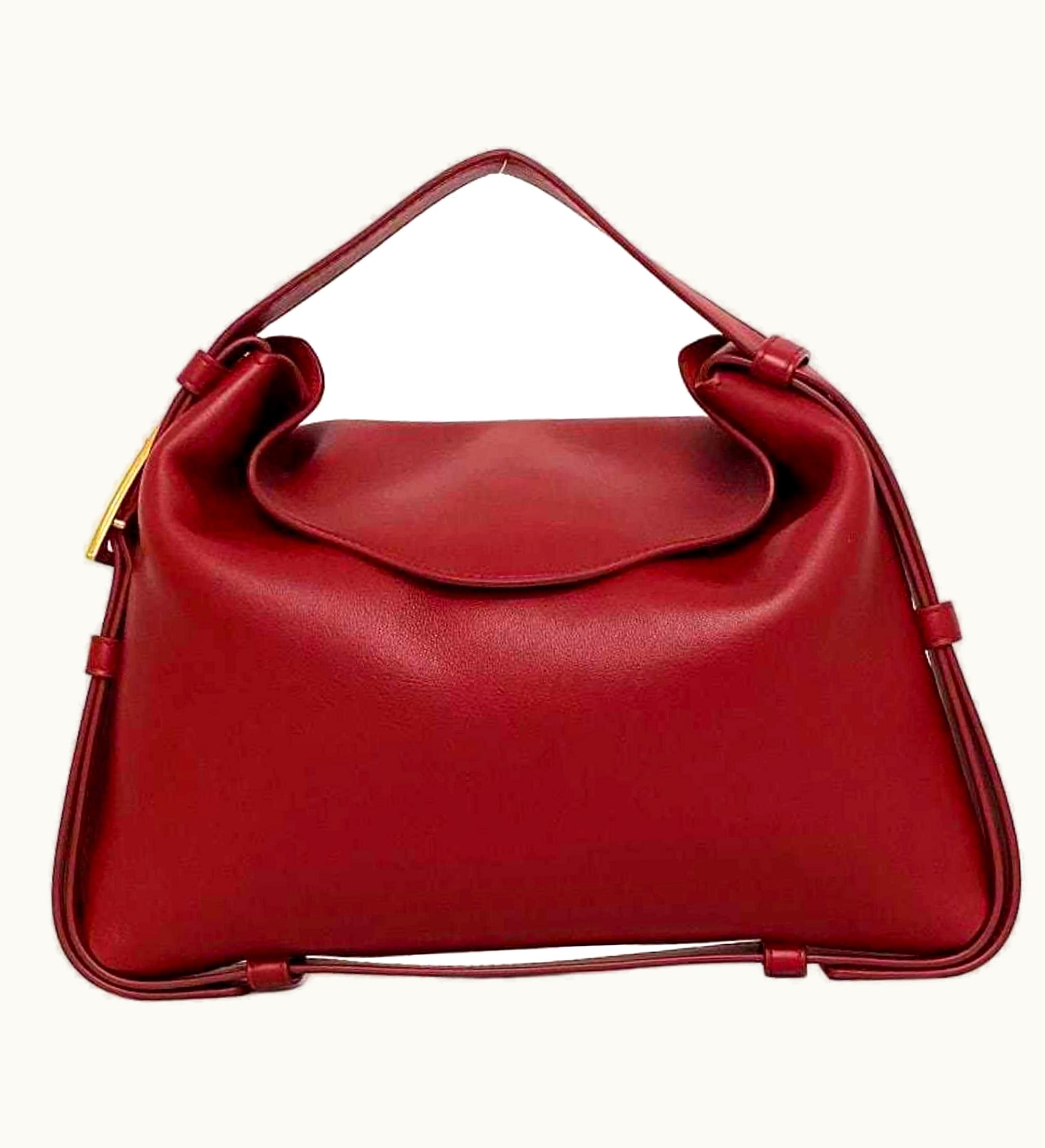 Bottega Veneta Bottega Veneta Handbag Cradle Bordeaux Gold 680058 Lambskin Leather