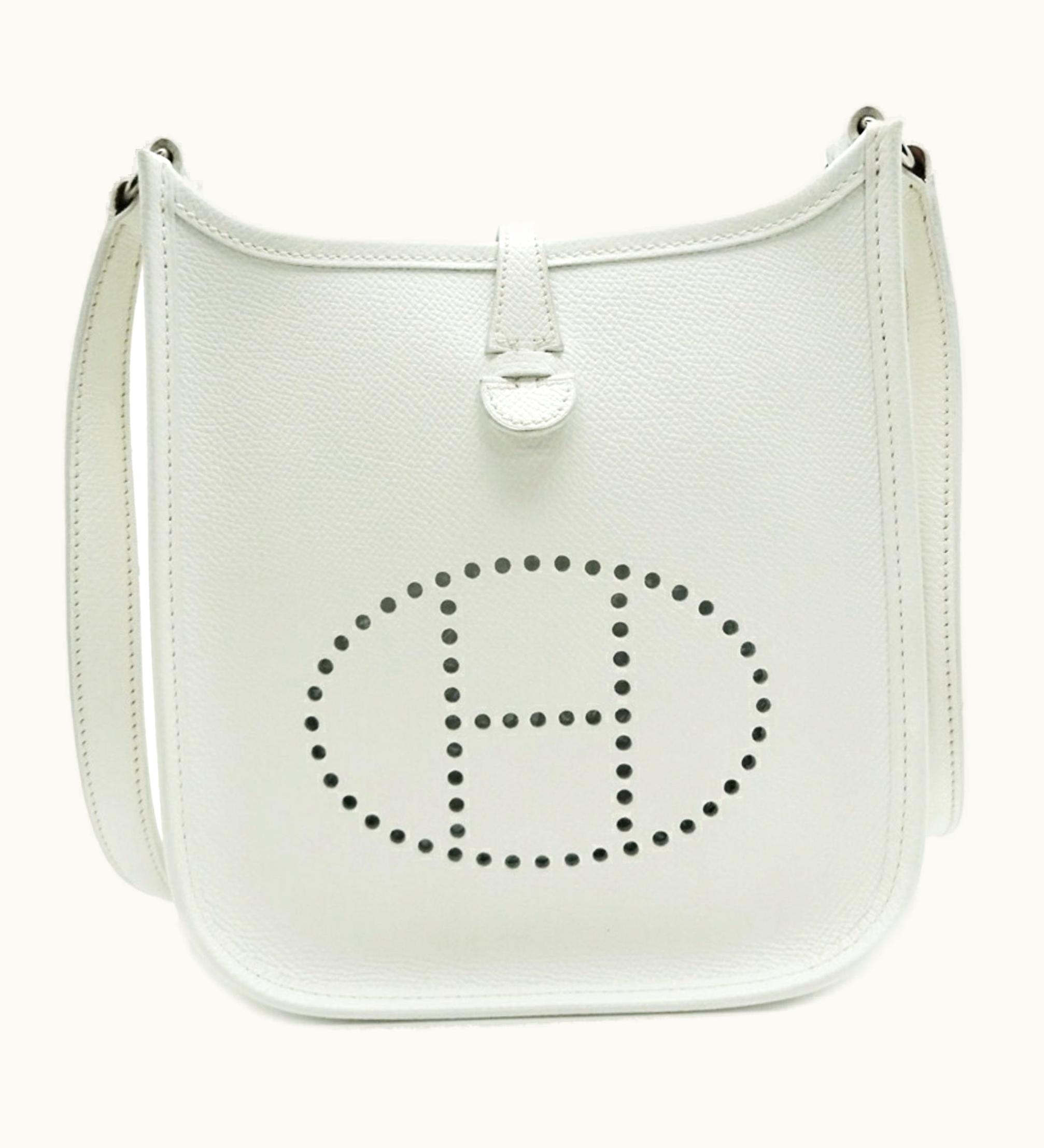 Hermès Hermès Evelyne Tpm H Stamp 2004 Women's Shoulder Bag Vaux Epson White